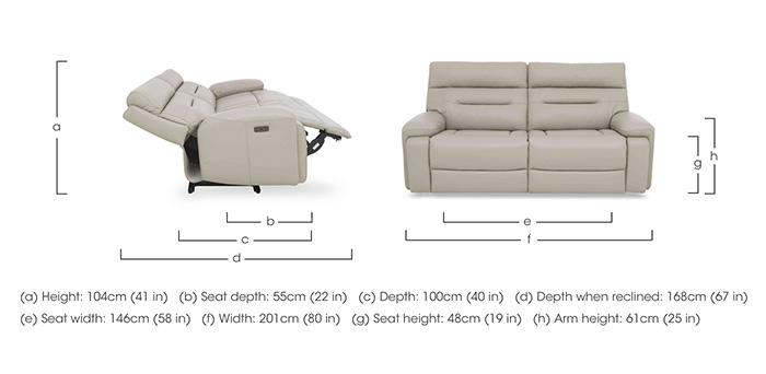 Cinemax 3 Seater Leather Sofa in  on Furniture Village
