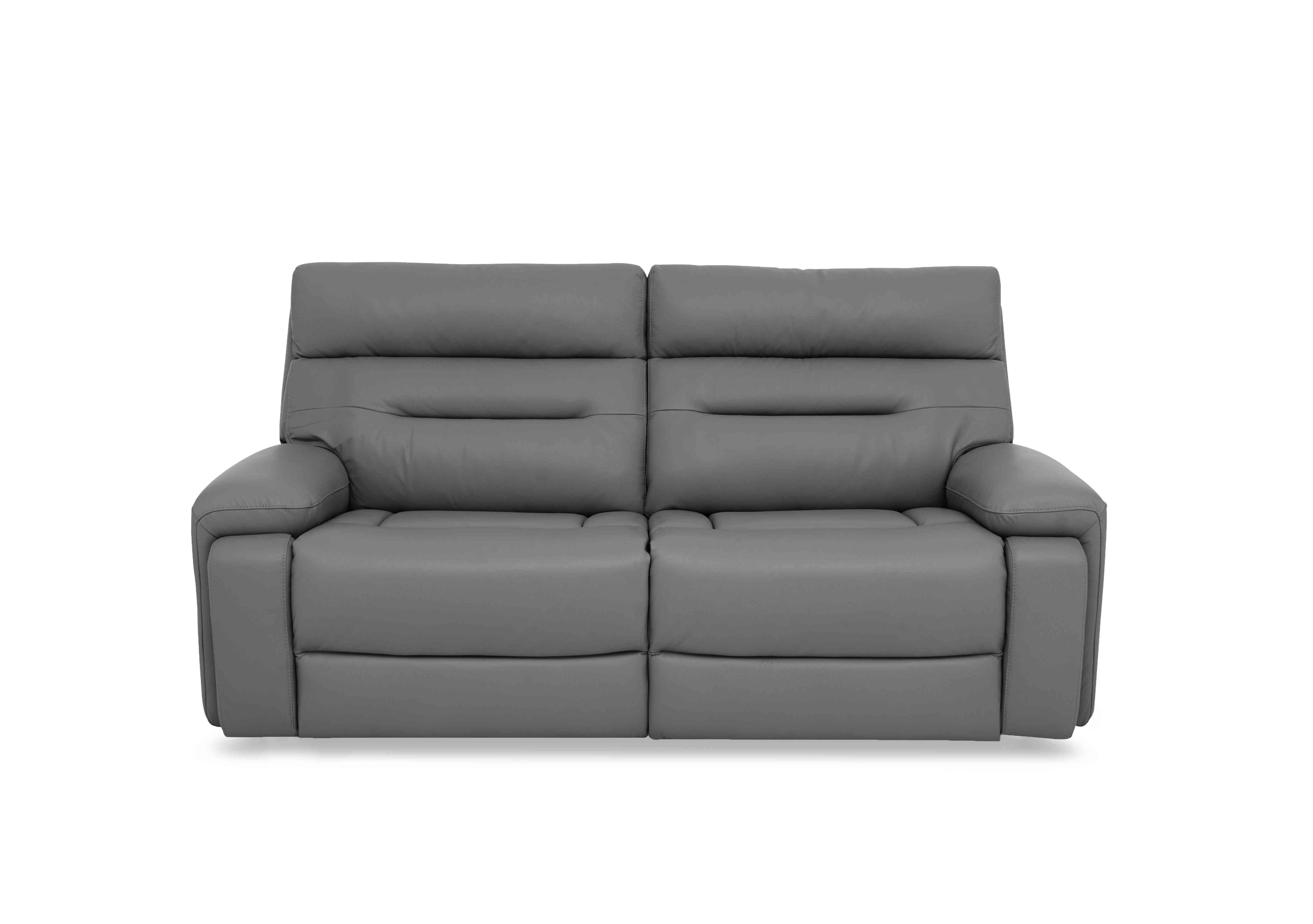 Cinemax 3 Seater Leather Sofa in La-4825 Natural Ash on Furniture Village