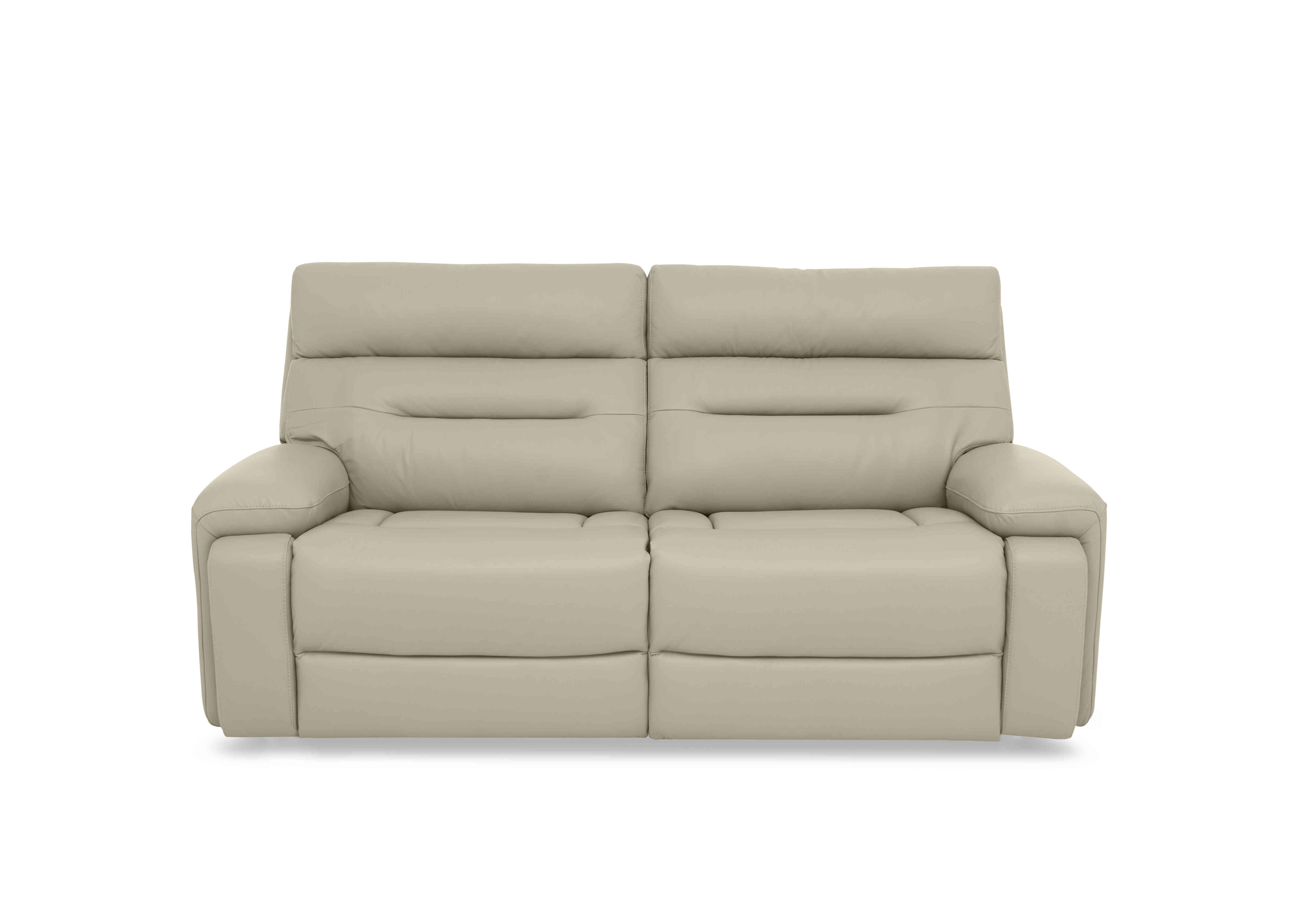 Cinemax 3 Seater Leather Sofa in La-4827 Natural Sand on Furniture Village