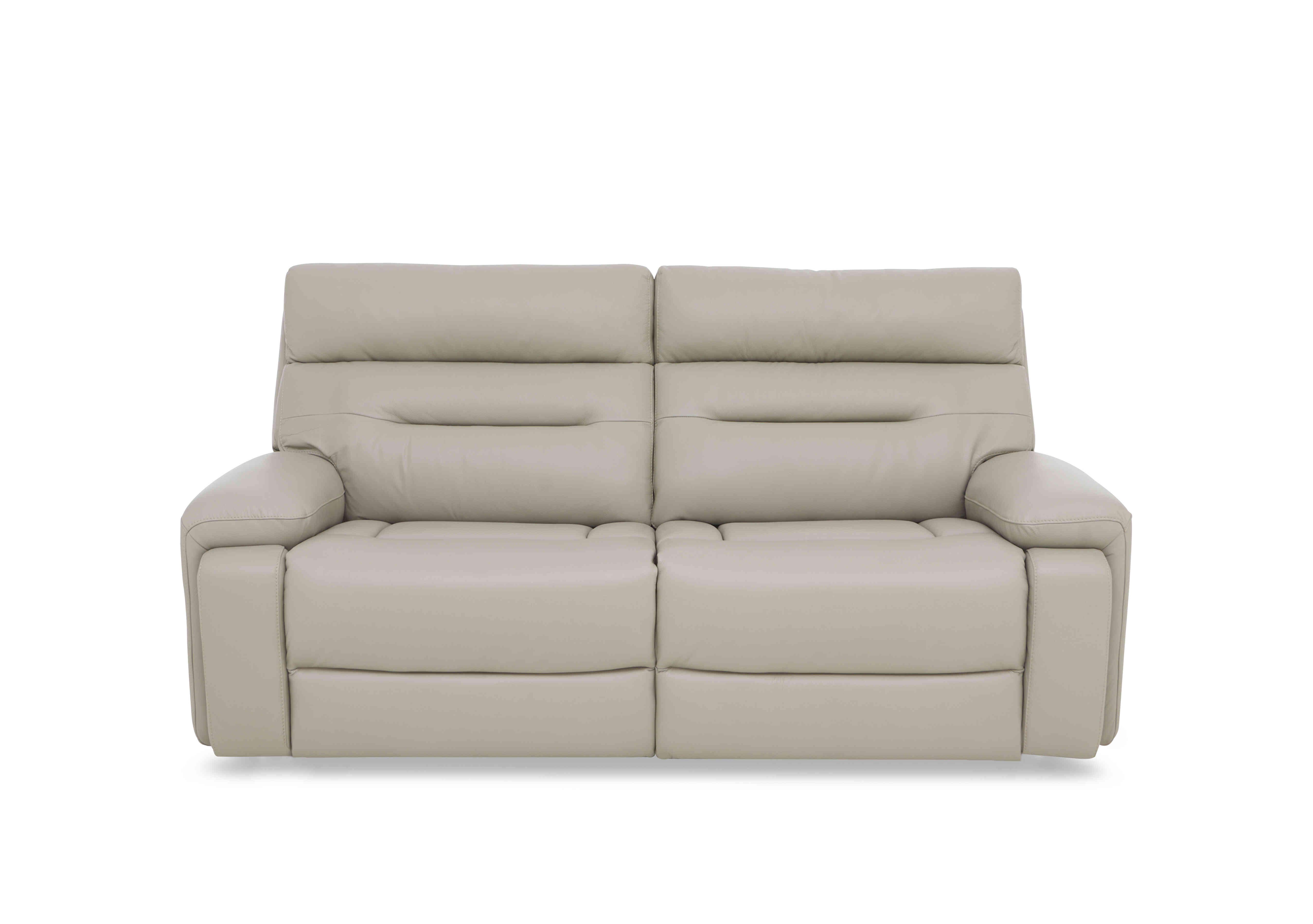 Cinemax 3 Seater Leather Sofa in Le-9303 Sand on Furniture Village