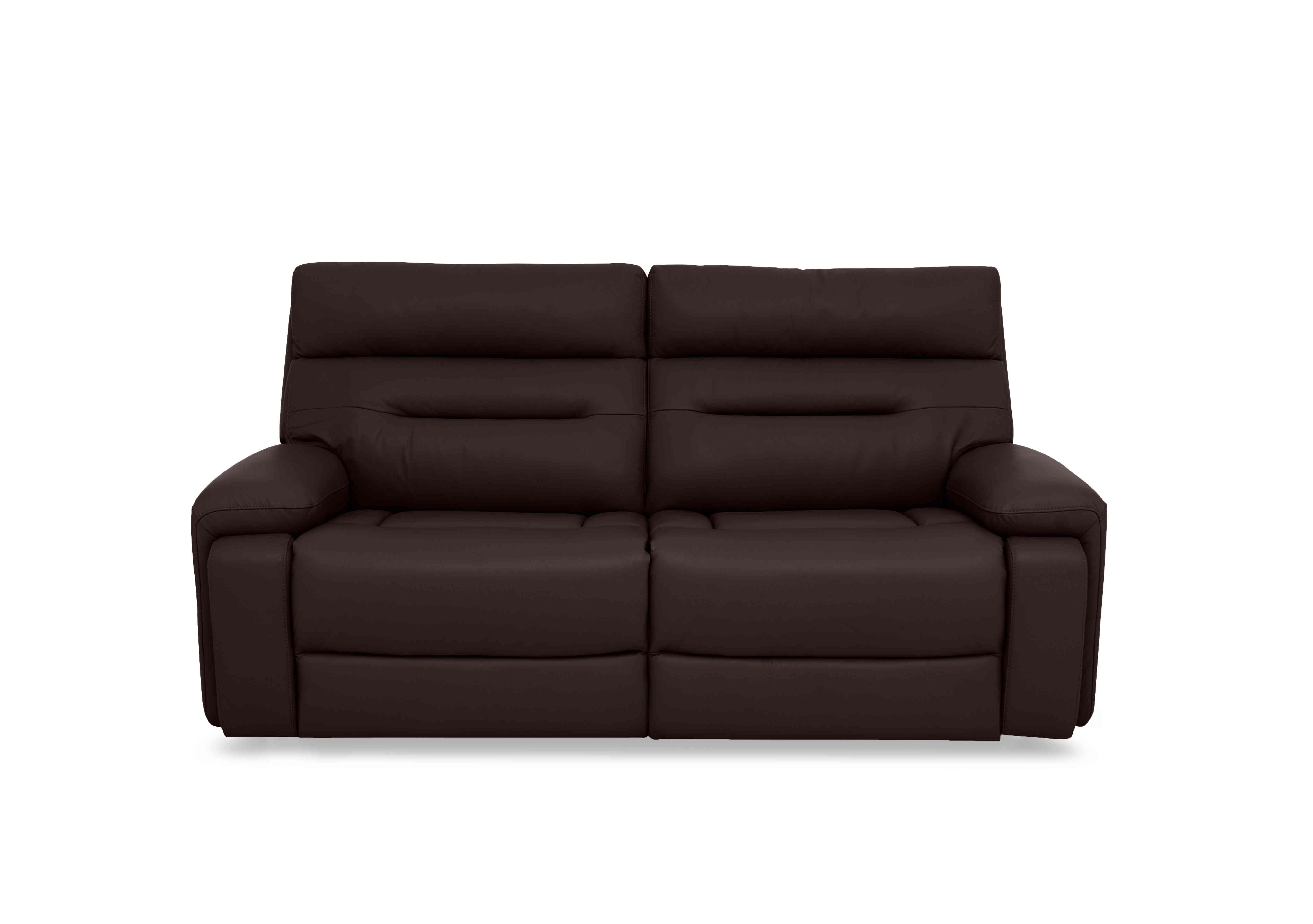 Cinemax 3 Seater Leather Sofa in Lx-6402 Burgundy on Furniture Village