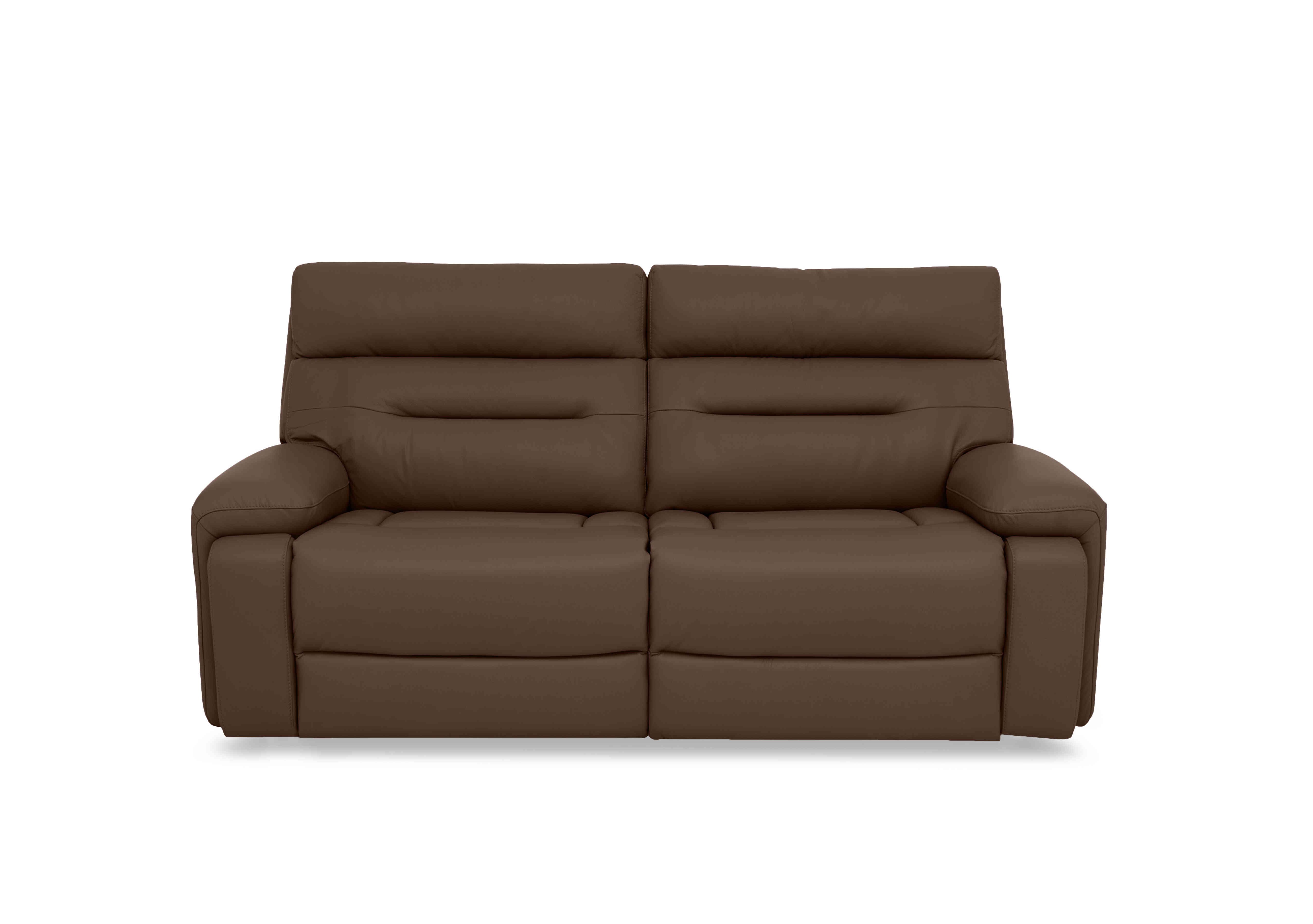 Cinemax 3 Seater Leather Sofa in Lx-6414 Roast on Furniture Village
