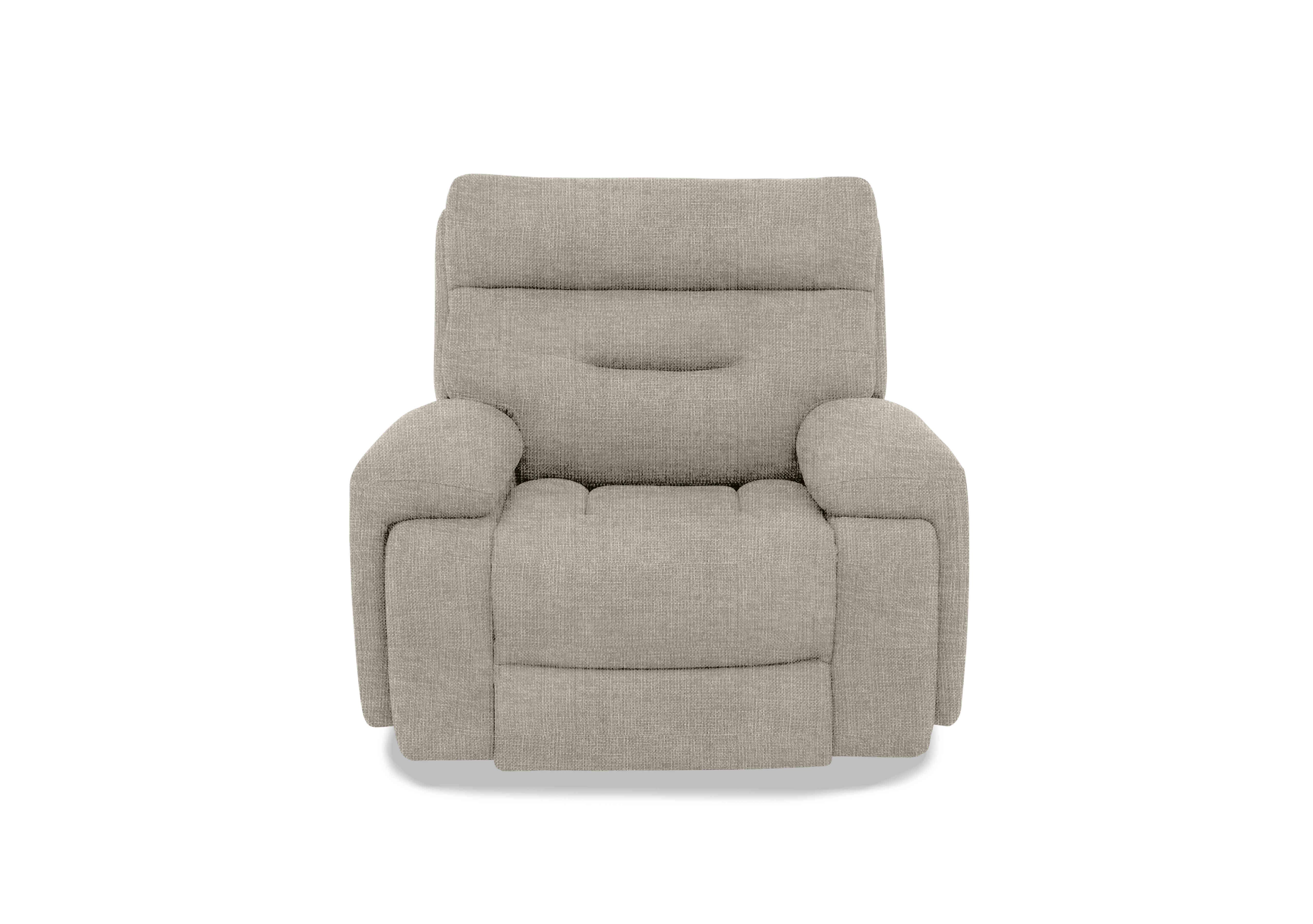 Cinemax Media Fabric Power Recliner Chair with Power Headrest in Hf-0103 Halifax Sand on Furniture Village