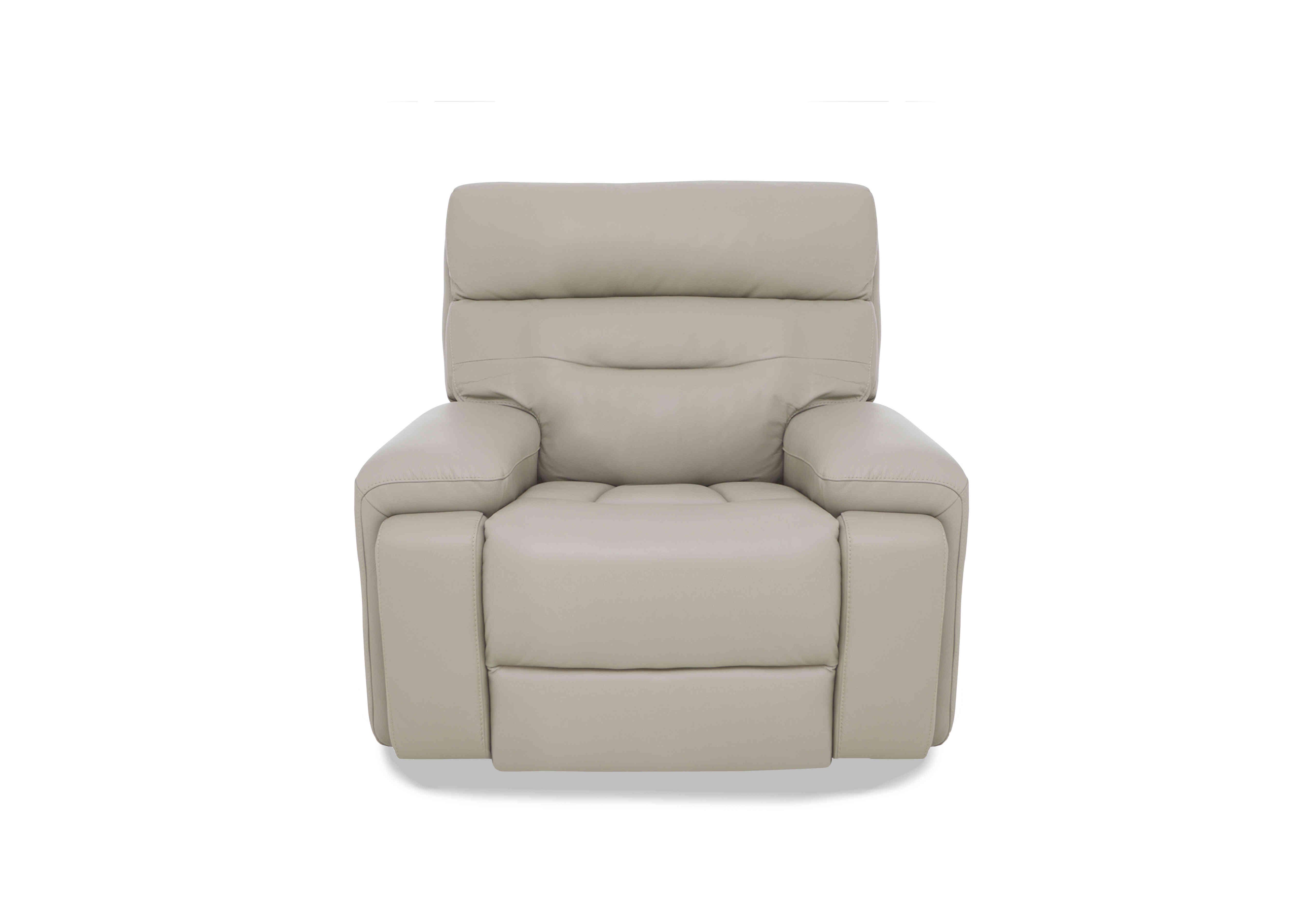 Cinemax Media Leather Power Recliner Chair with Power Headrest in  on Furniture Village