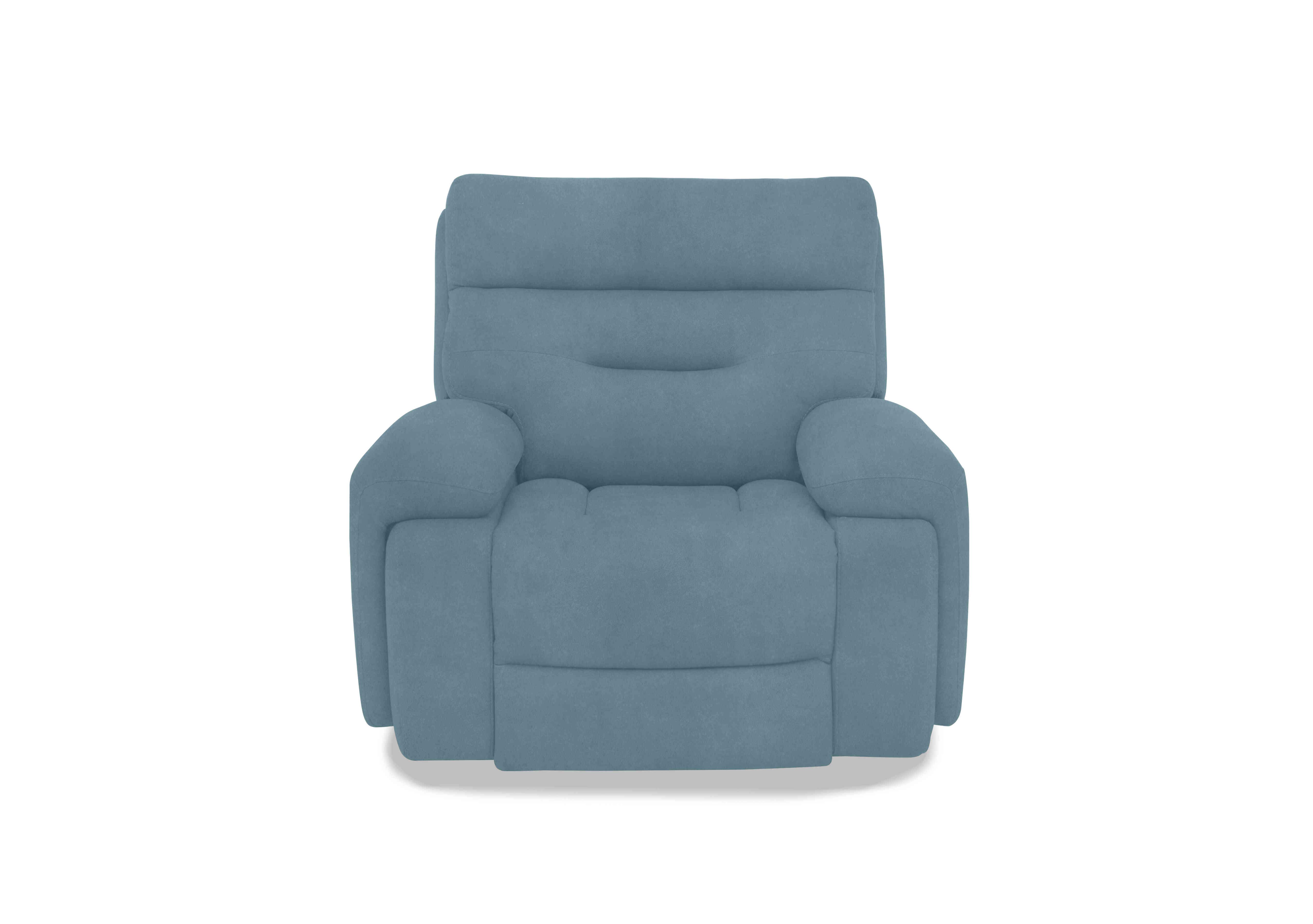 Cinemax Fabric Chair in Vv-0312 Velvet Blu on Furniture Village