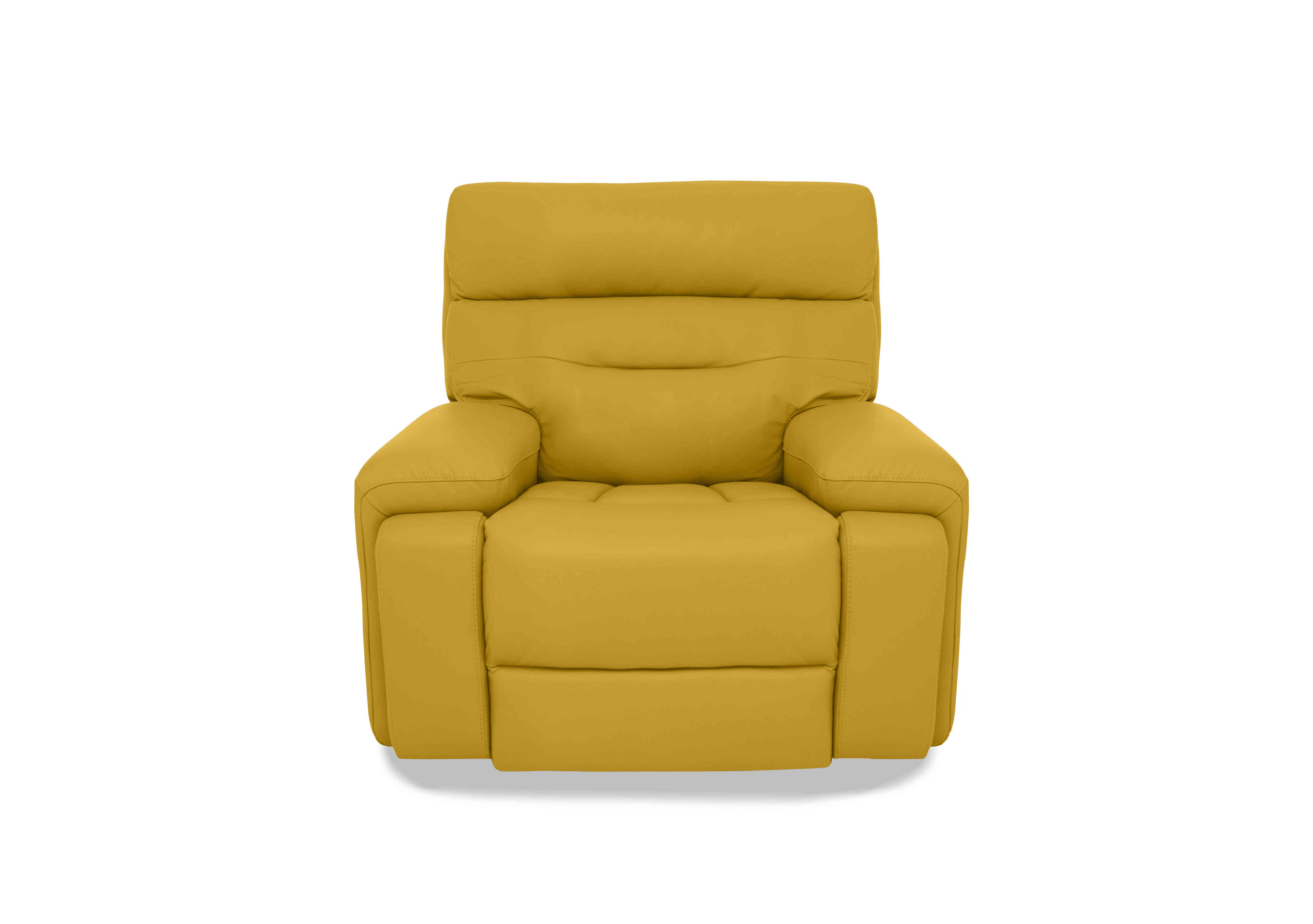 Cinemax Leather Chair in Le-9310 Giallo on Furniture Village