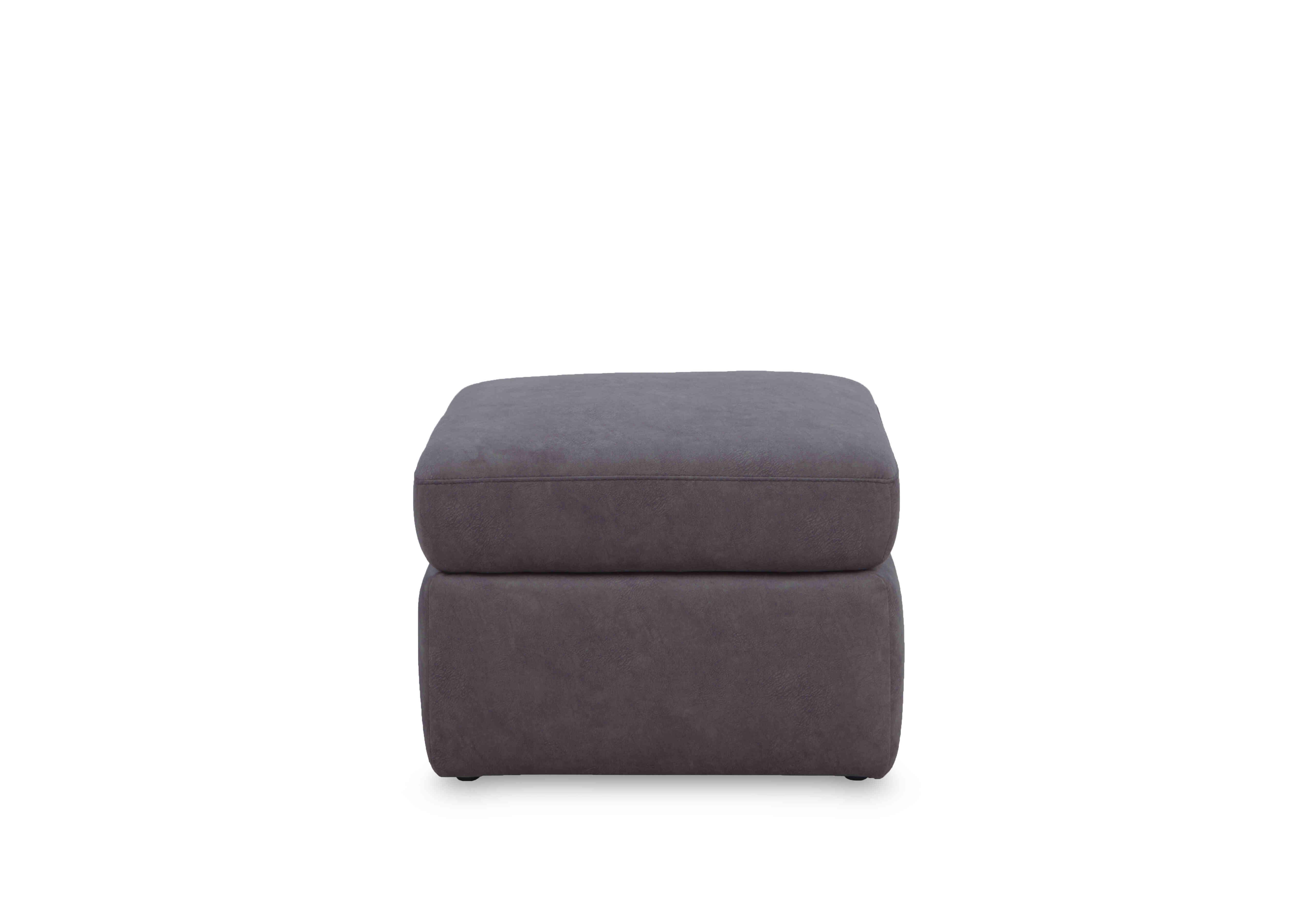 Cinemax Fabric Storage Footstool in Np-1107 Nappa Grey on Furniture Village