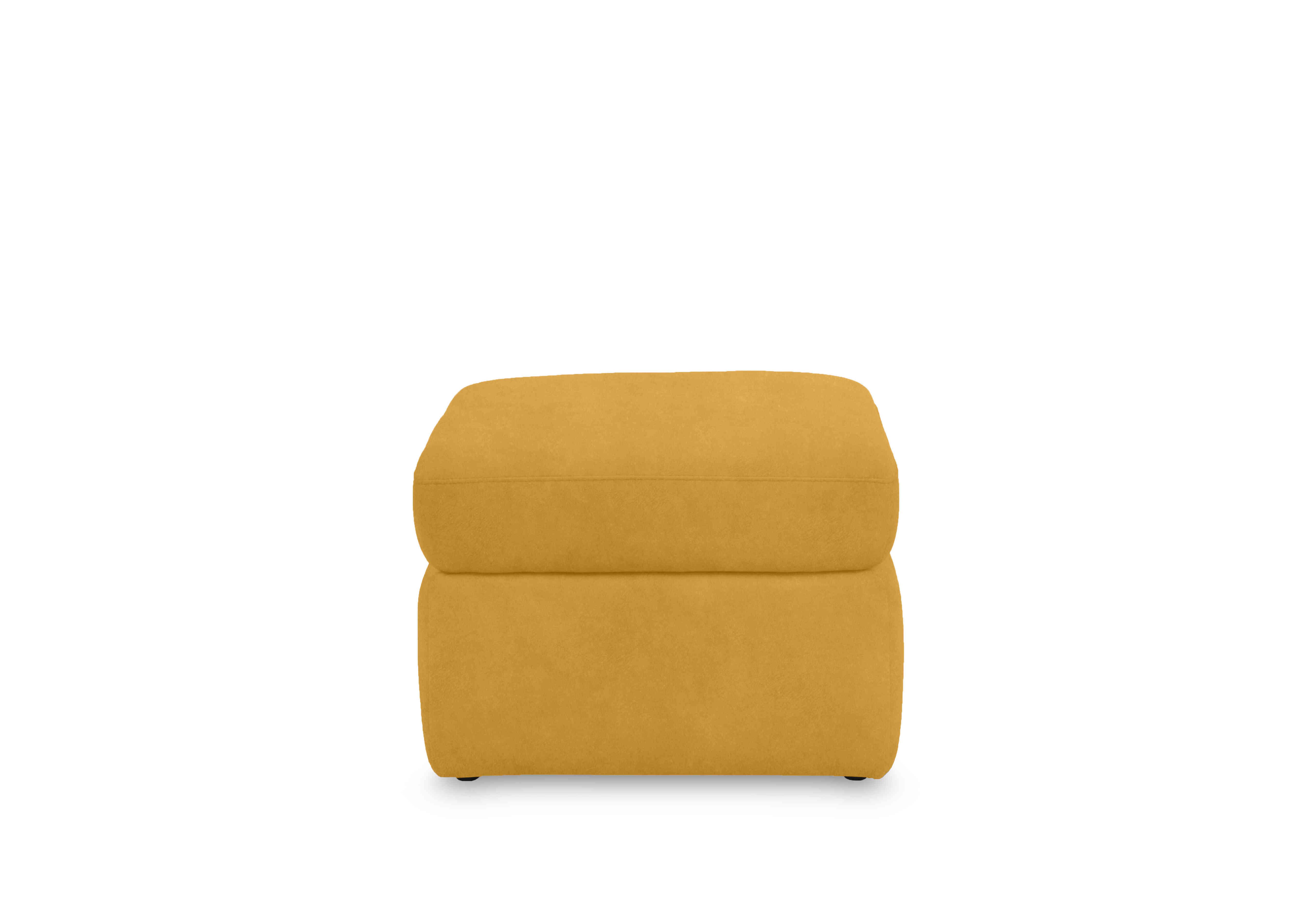 Cinemax Fabric Storage Footstool in Vv-0310 Velvet Giallo on Furniture Village