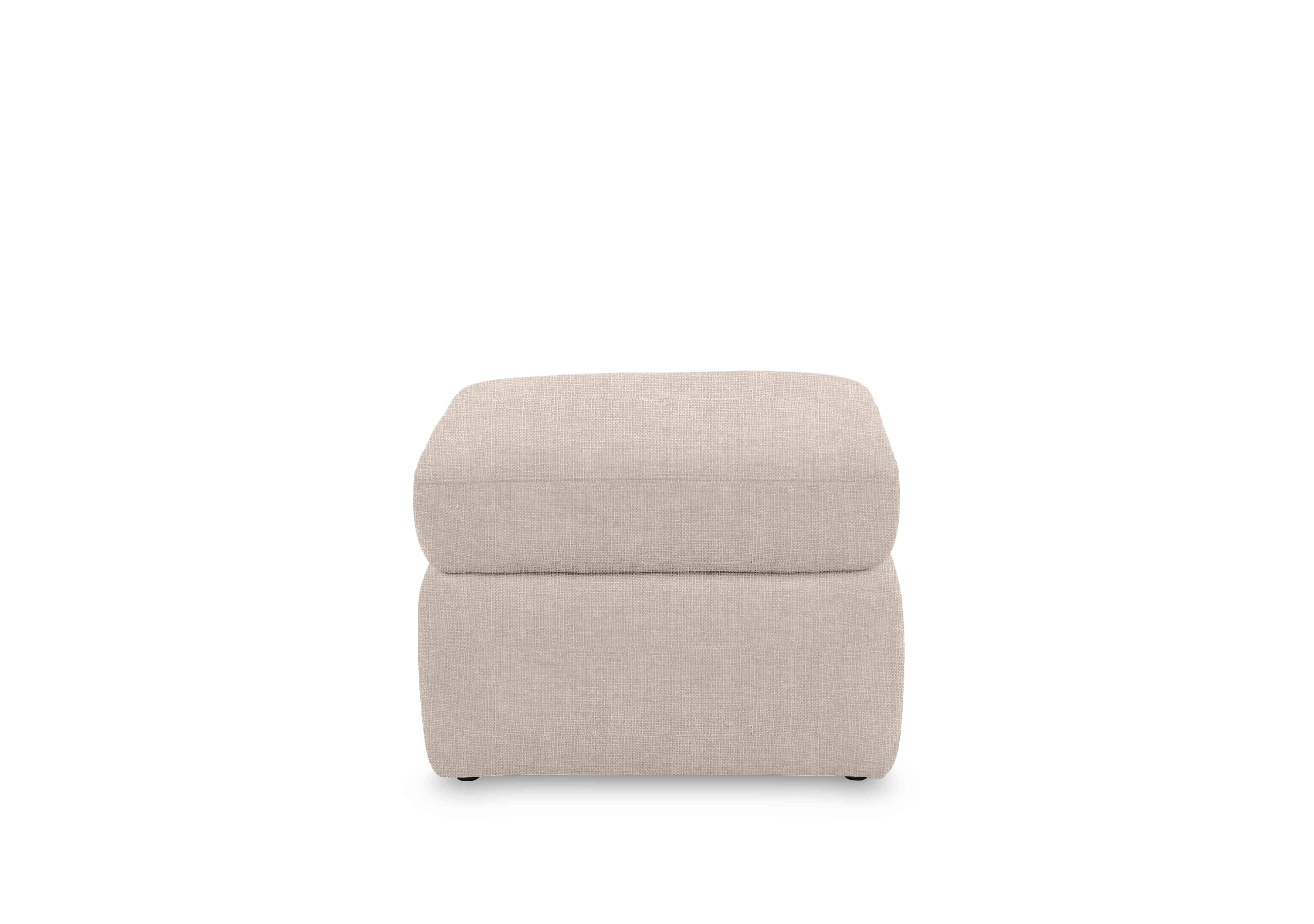 Cinemax Fabric Storage Footstool in We-0102  Weave Stone on Furniture Village