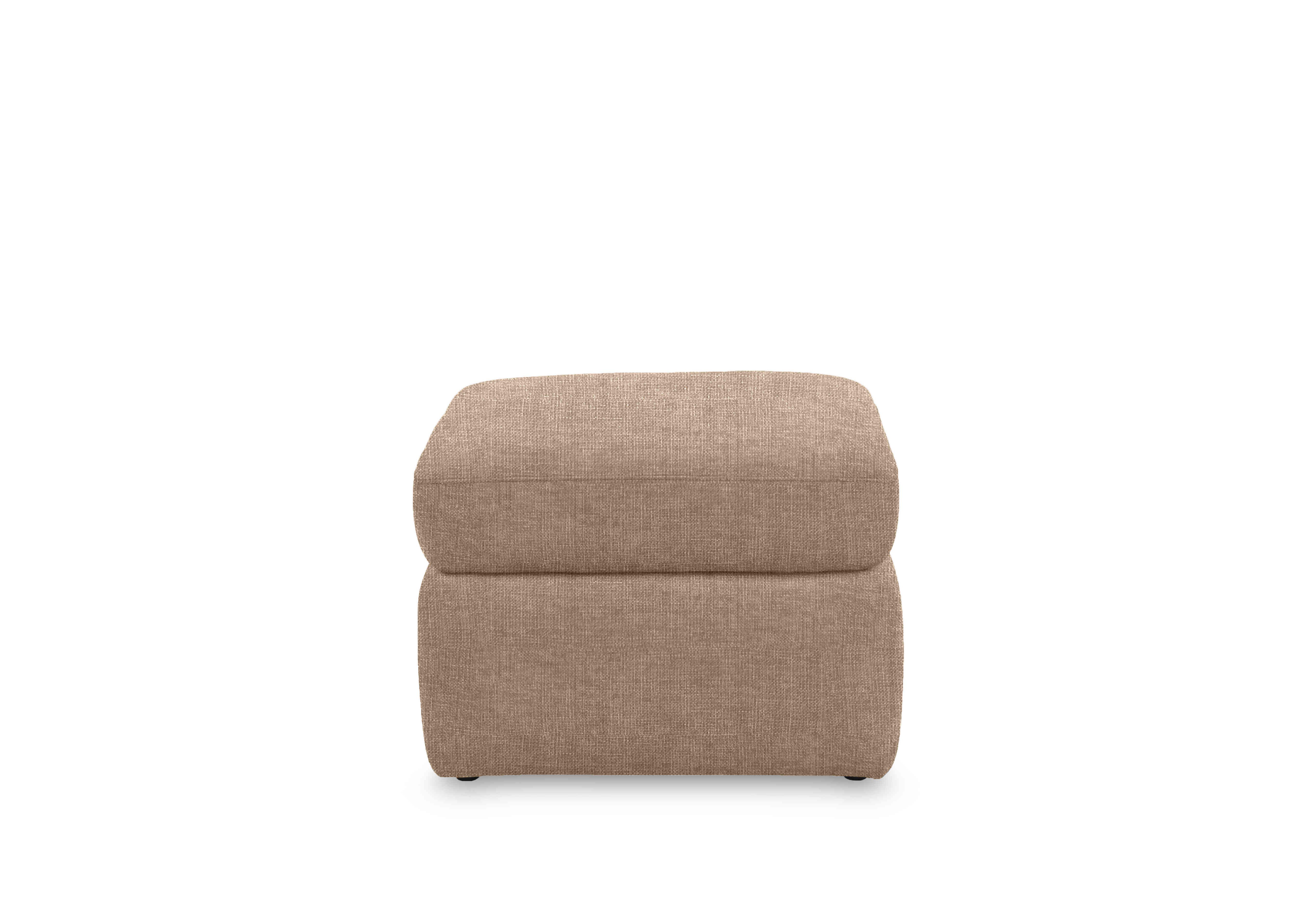 Cinemax Fabric Storage Footstool in We-0103 Weave Cocoa on Furniture Village