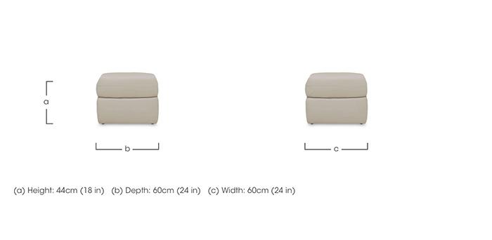 Cinemax Leather Storage Footstool in  on Furniture Village