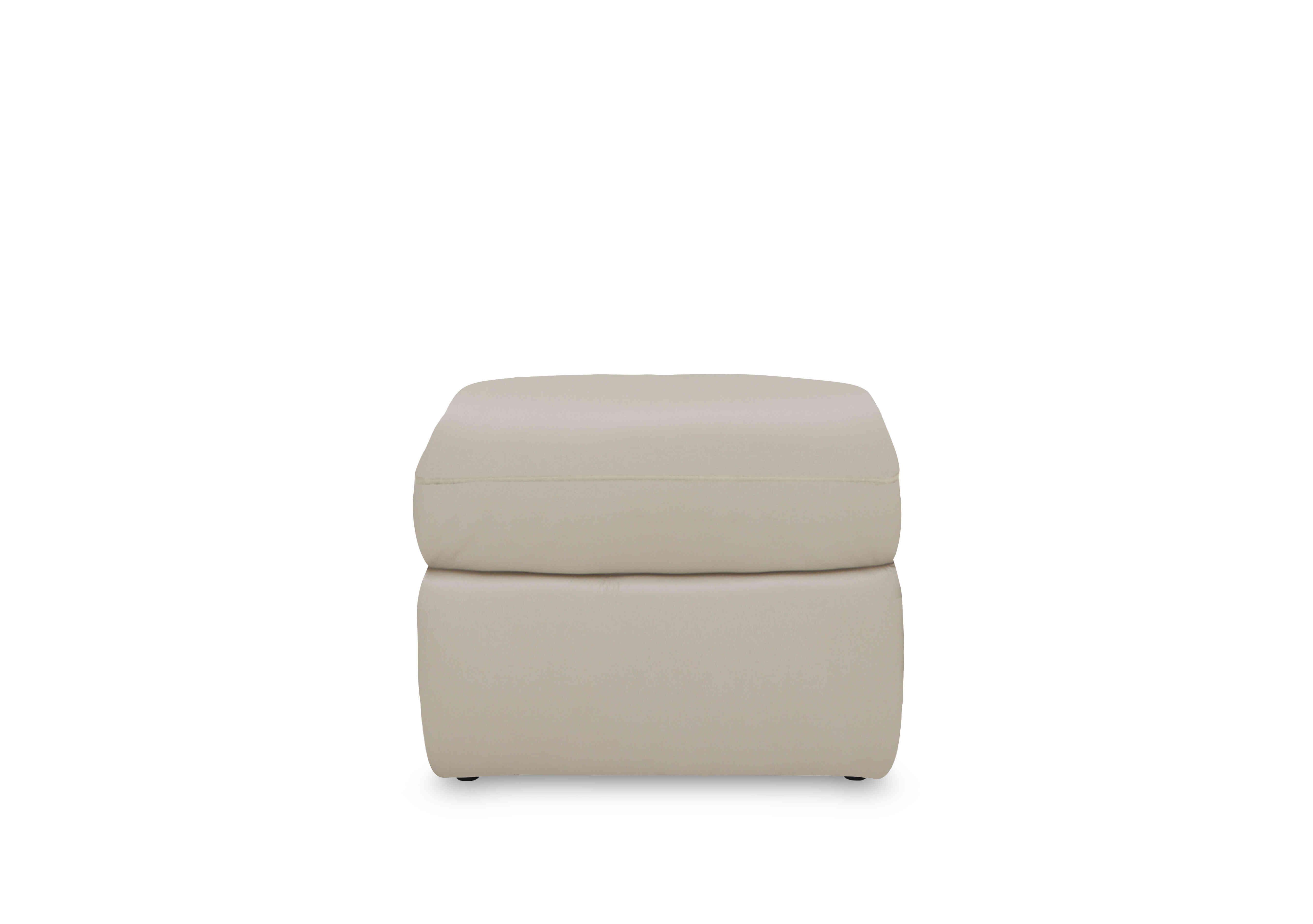 Cinemax Leather Storage Footstool in Le-9303 Sand on Furniture Village