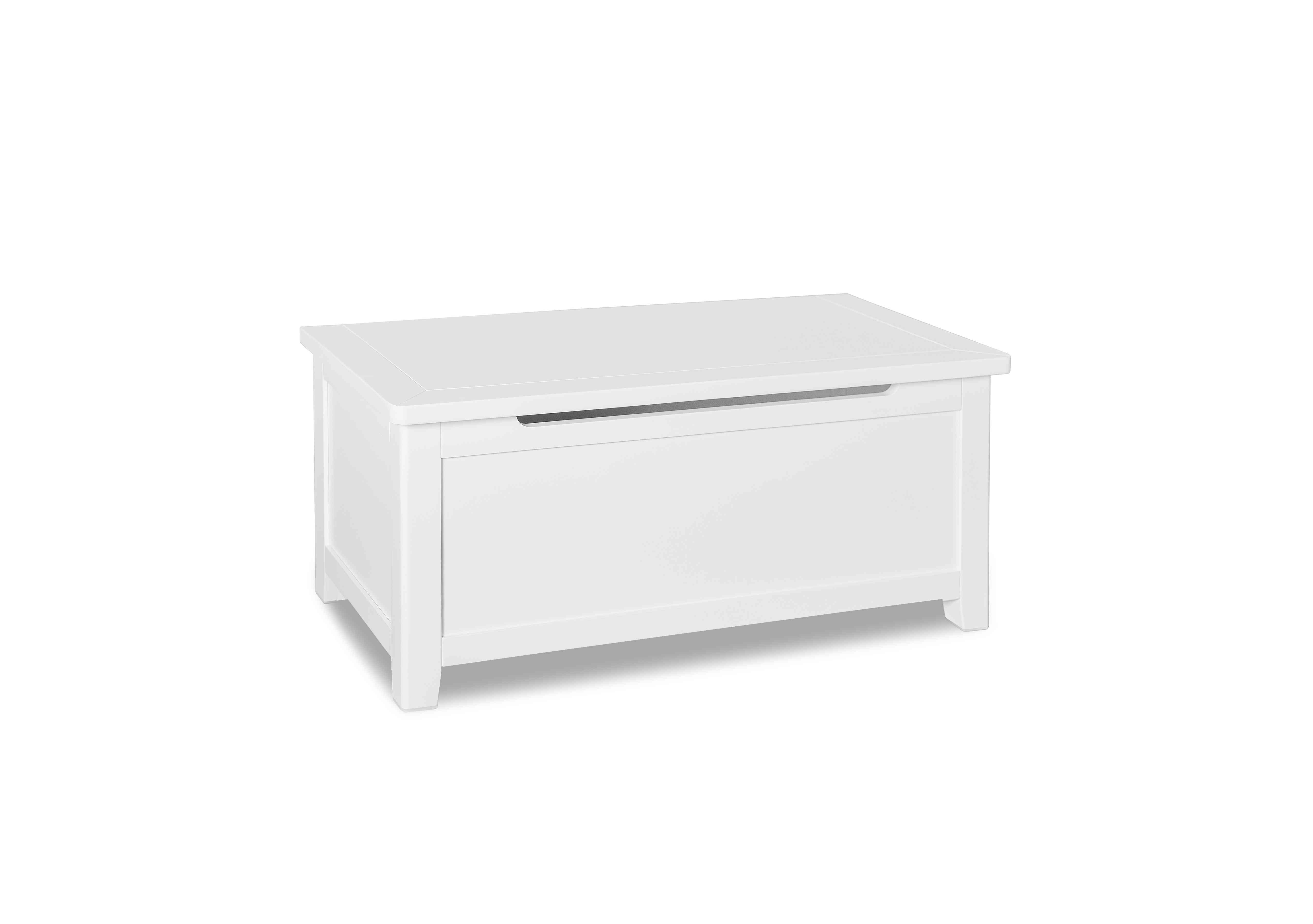 Grace Blanket Box in White on Furniture Village