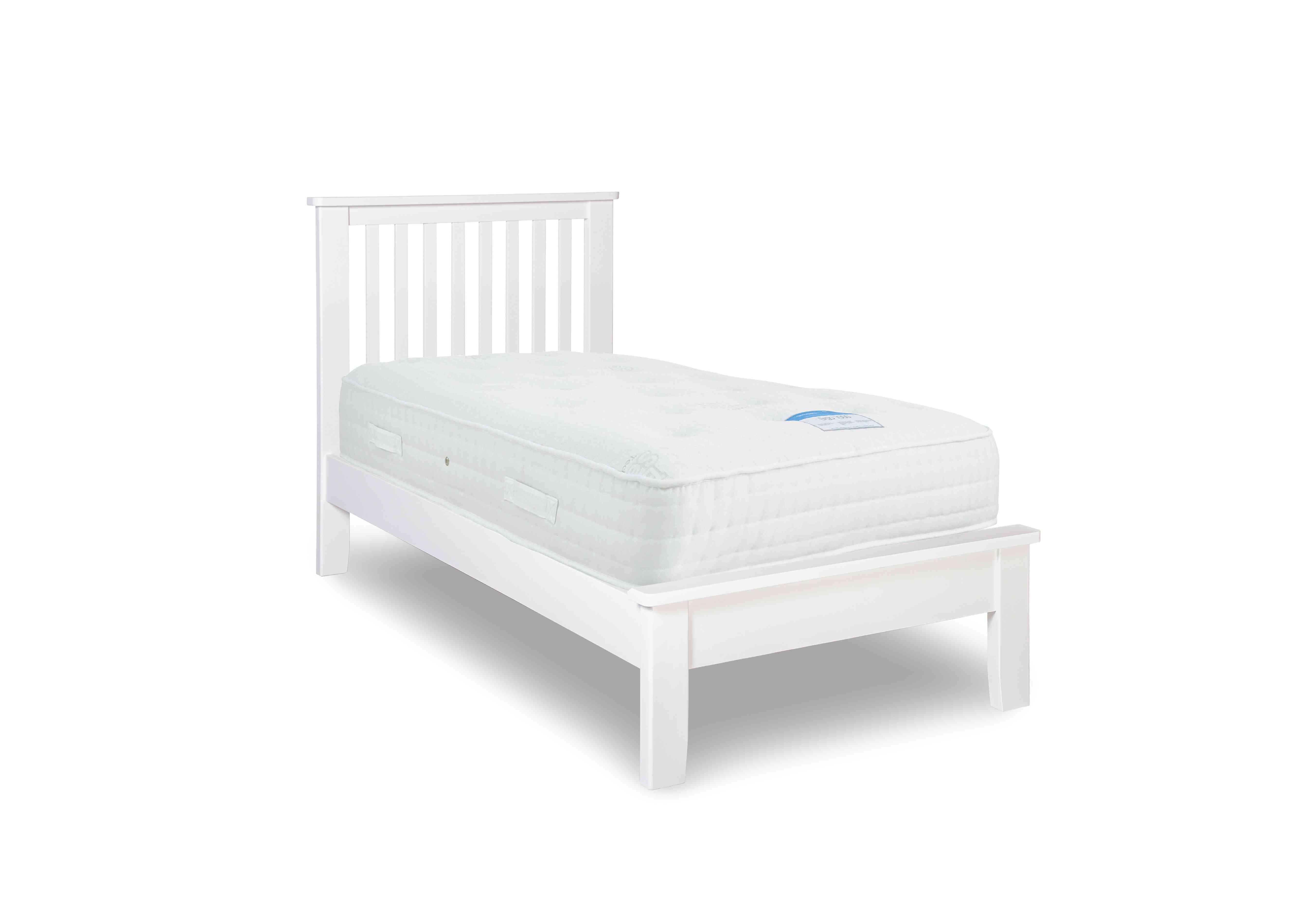 Grace Bed Frame in White on Furniture Village