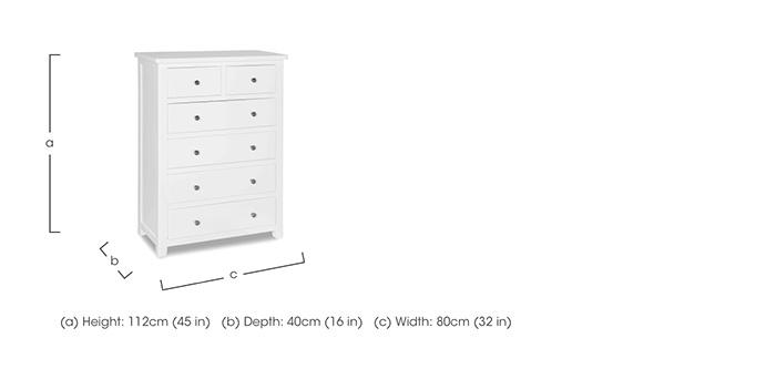 Grace 2+4 Drawer Chest in  on Furniture Village