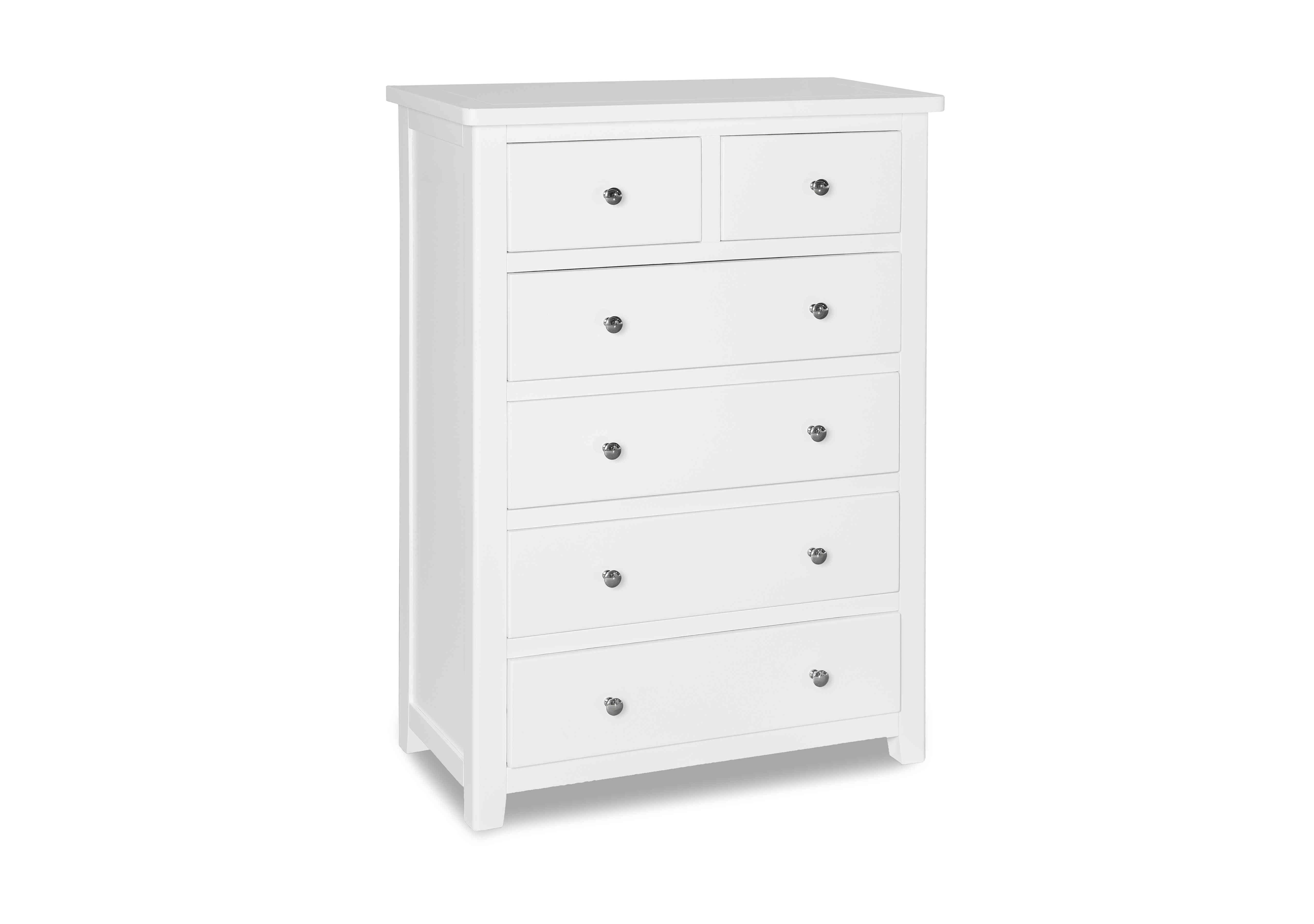 Grace 2+4 Drawer Chest in White on Furniture Village