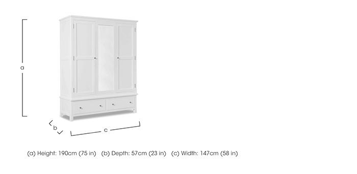 Grace Triple Wardrobe in  on Furniture Village