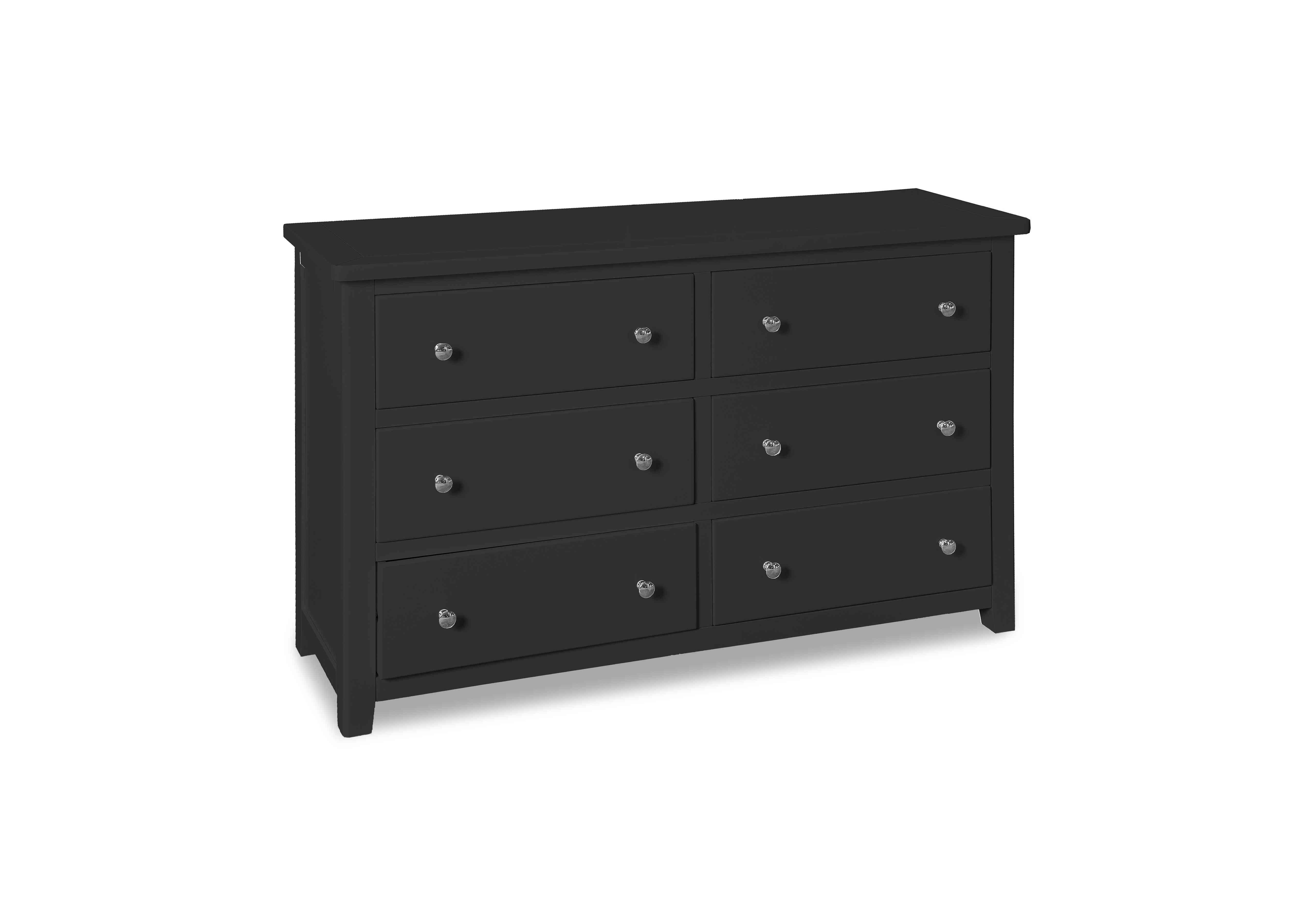 Grace 6 Drawer Wide Chest in Charcoal on Furniture Village