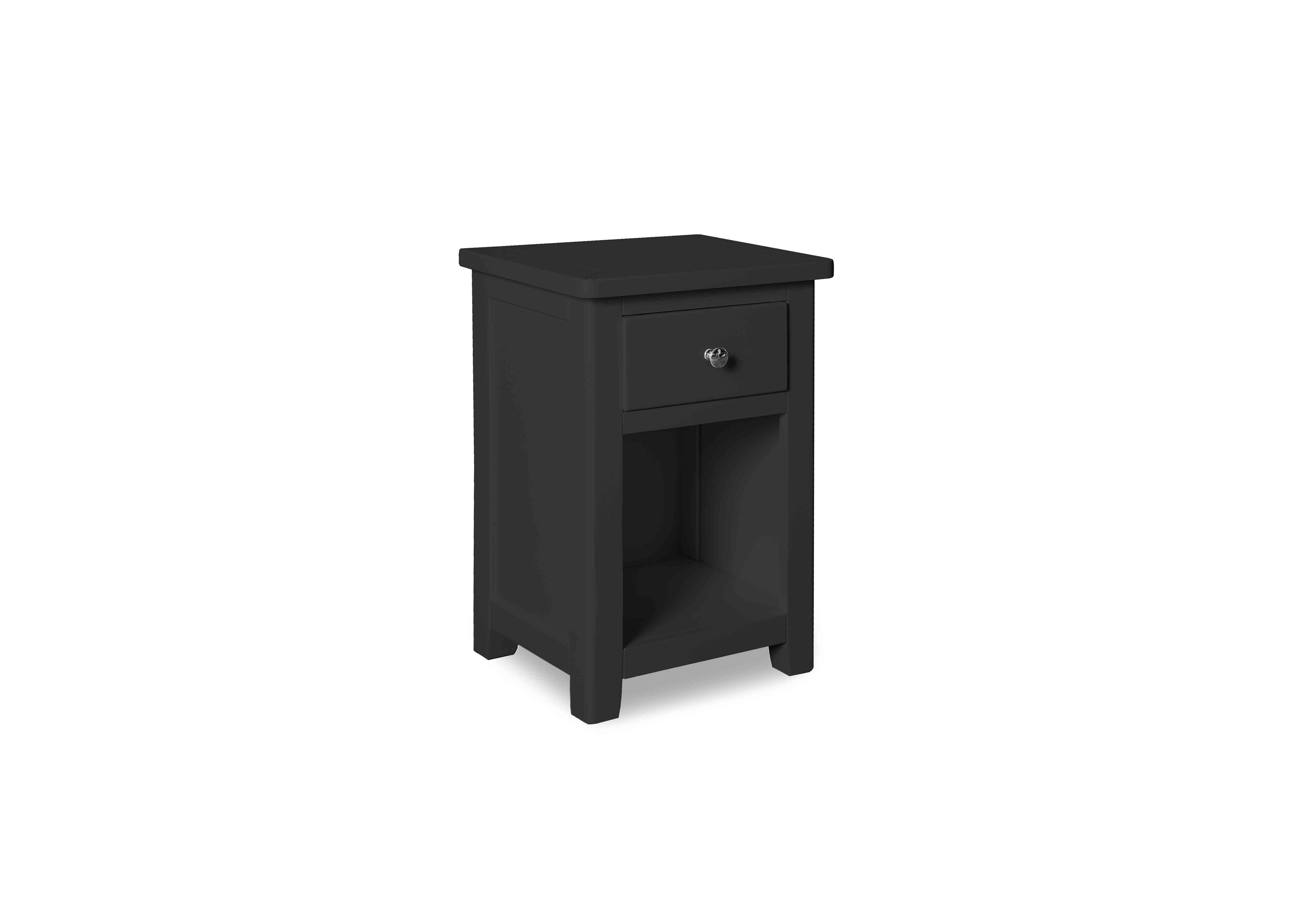 Grace 1 Drawer Nightstand in Charcoal on Furniture Village