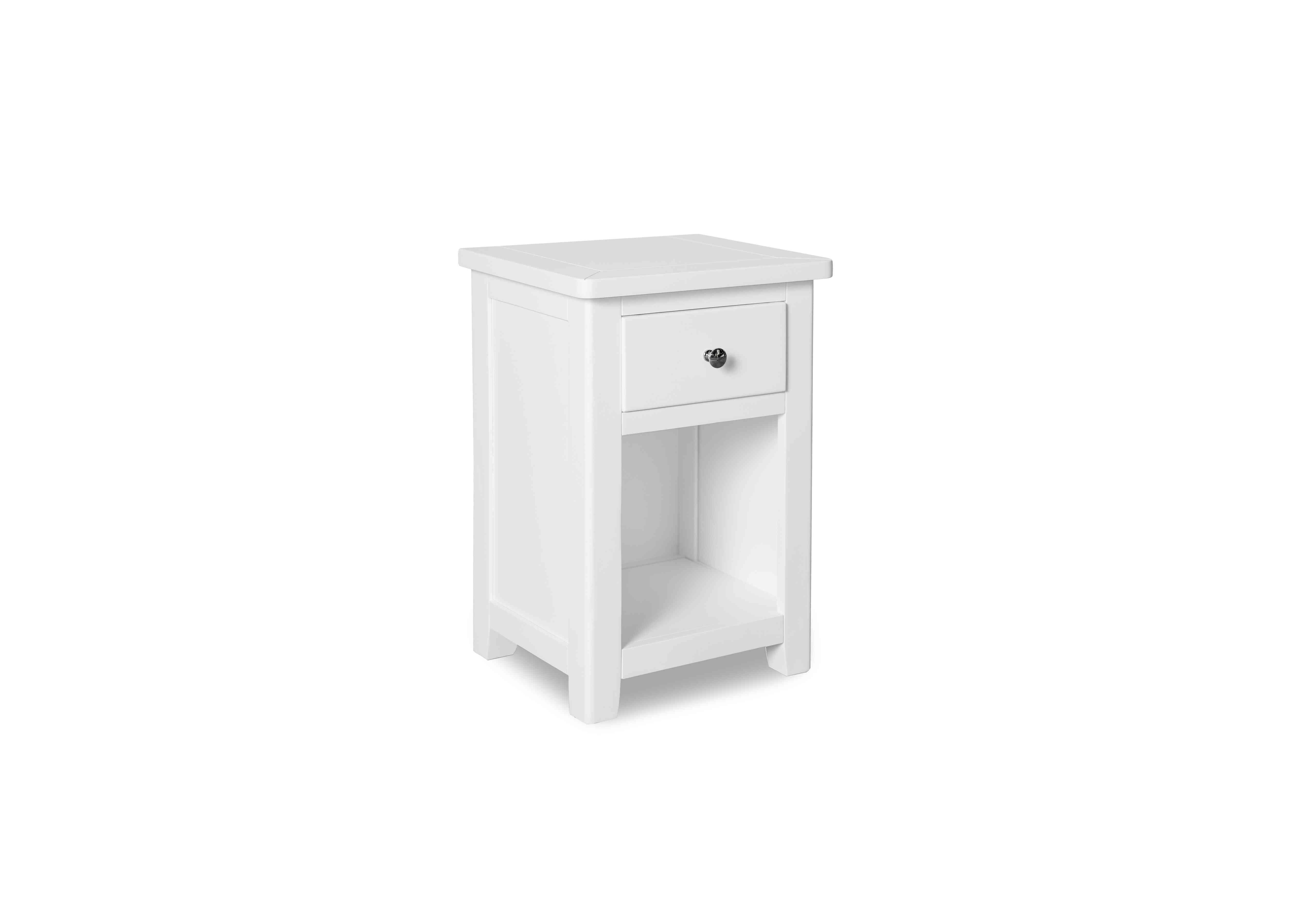 Grace 1 Drawer Nightstand in White on Furniture Village