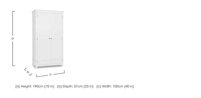 Grace Ladies Wardrobe in  on Furniture Village