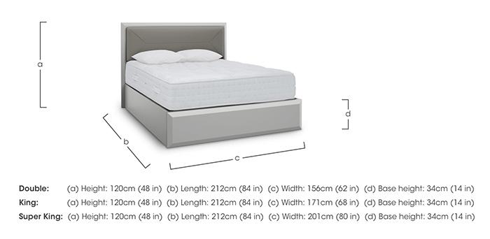 Grigio Ottoman Bed Frame in  on Furniture Village