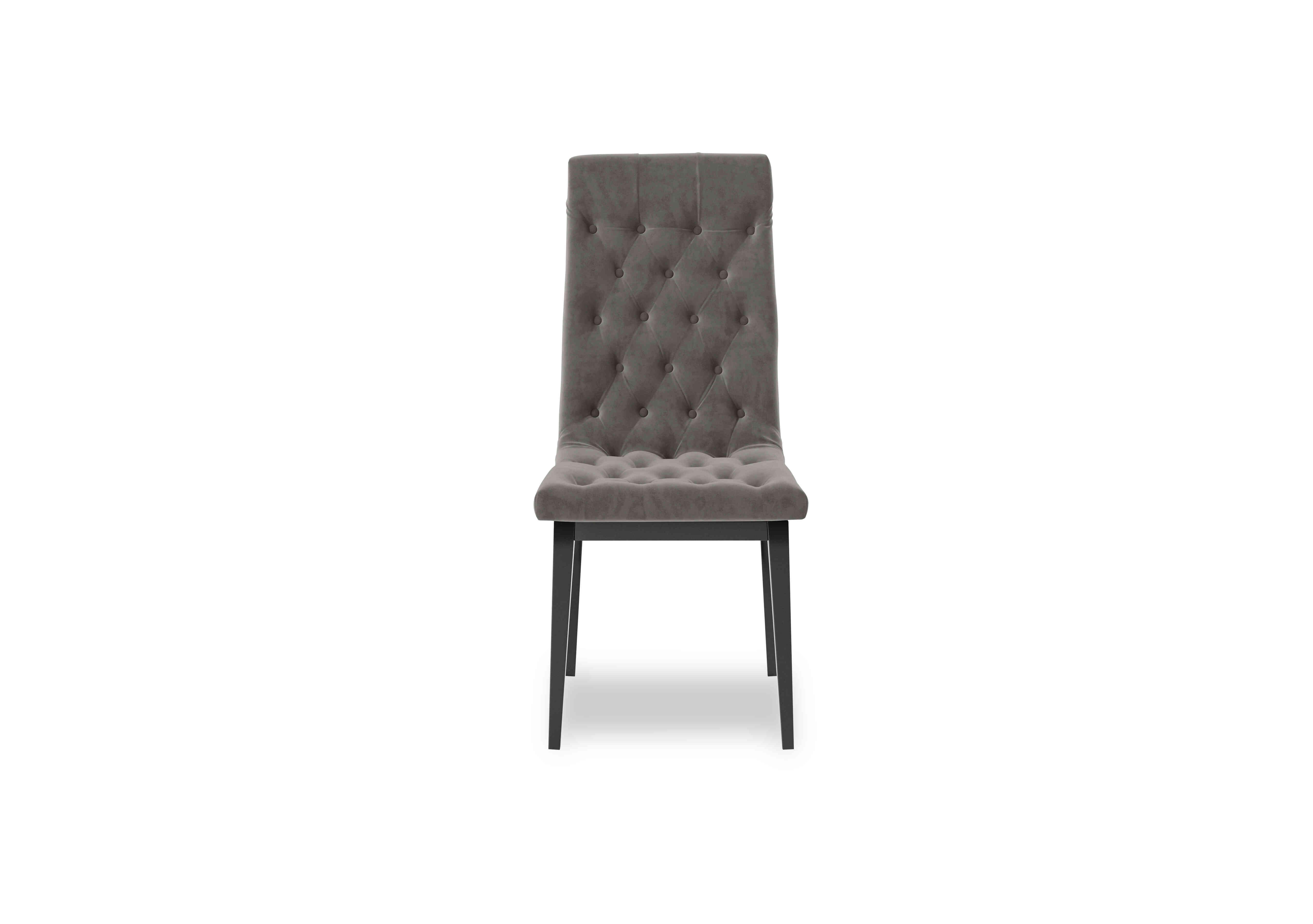 Vita Button Back Dining Chair in 333 Miraglio 205 Granite on Furniture Village