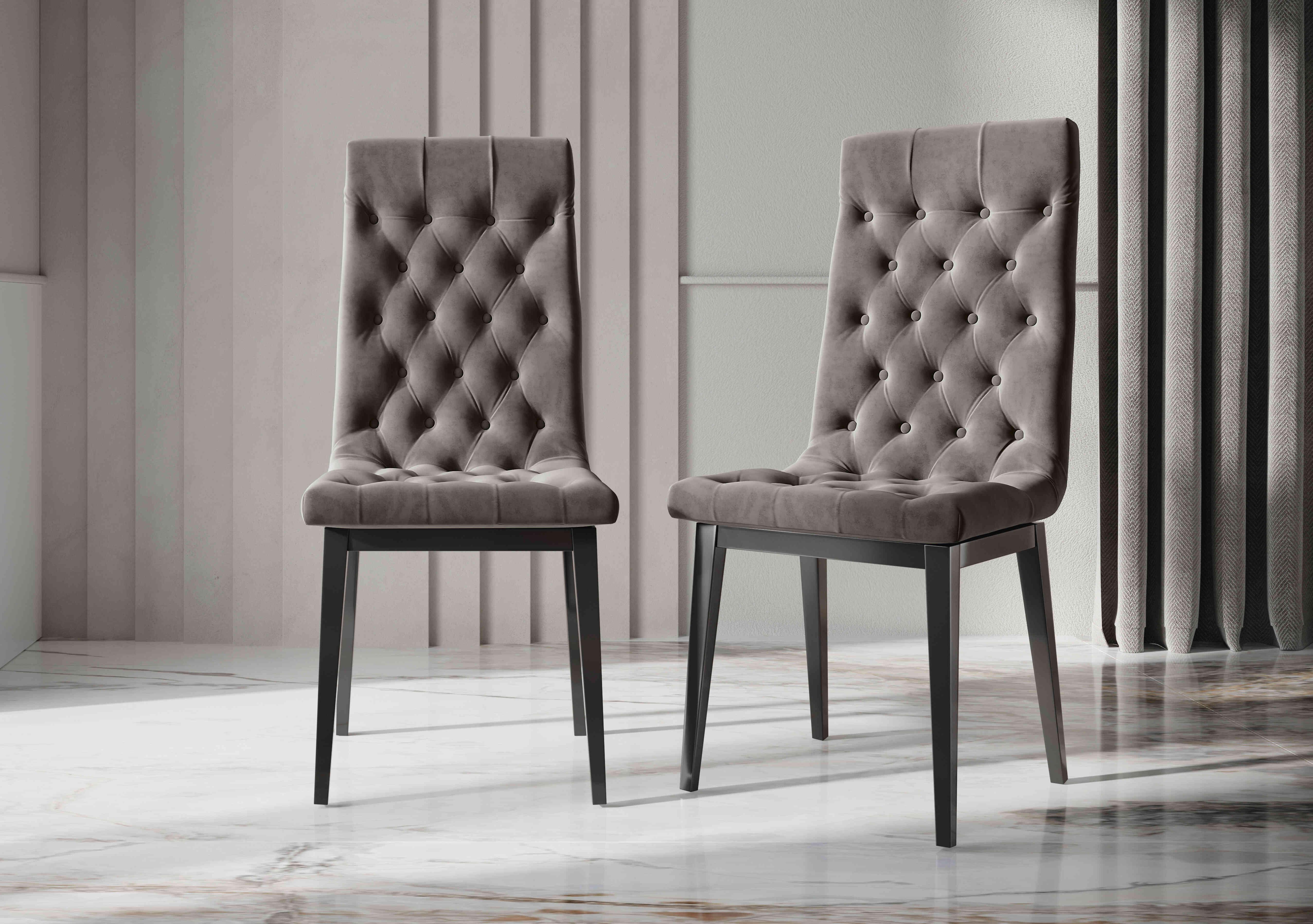 Vita Button Back Dining Chair in  on Furniture Village