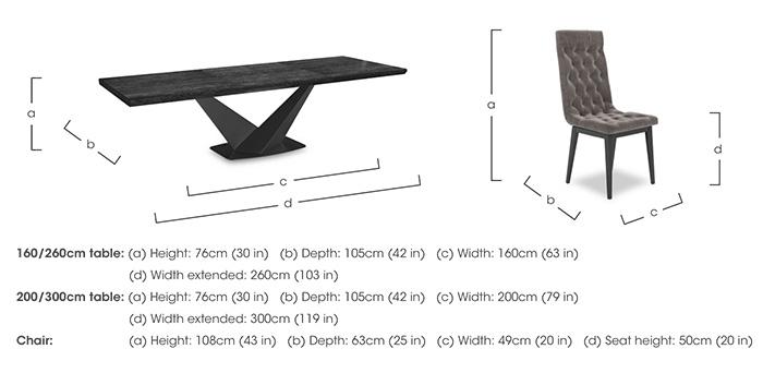 Vita Extending Dining Table and 4 Button Back Dining Chairs in  on Furniture Village