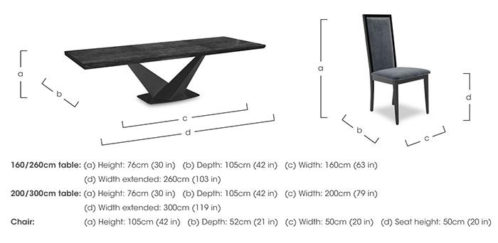 Vita Extending Dining Table and 4 Wooden Dining Chairs with Plain Upholstered Backs in  on Furniture Village