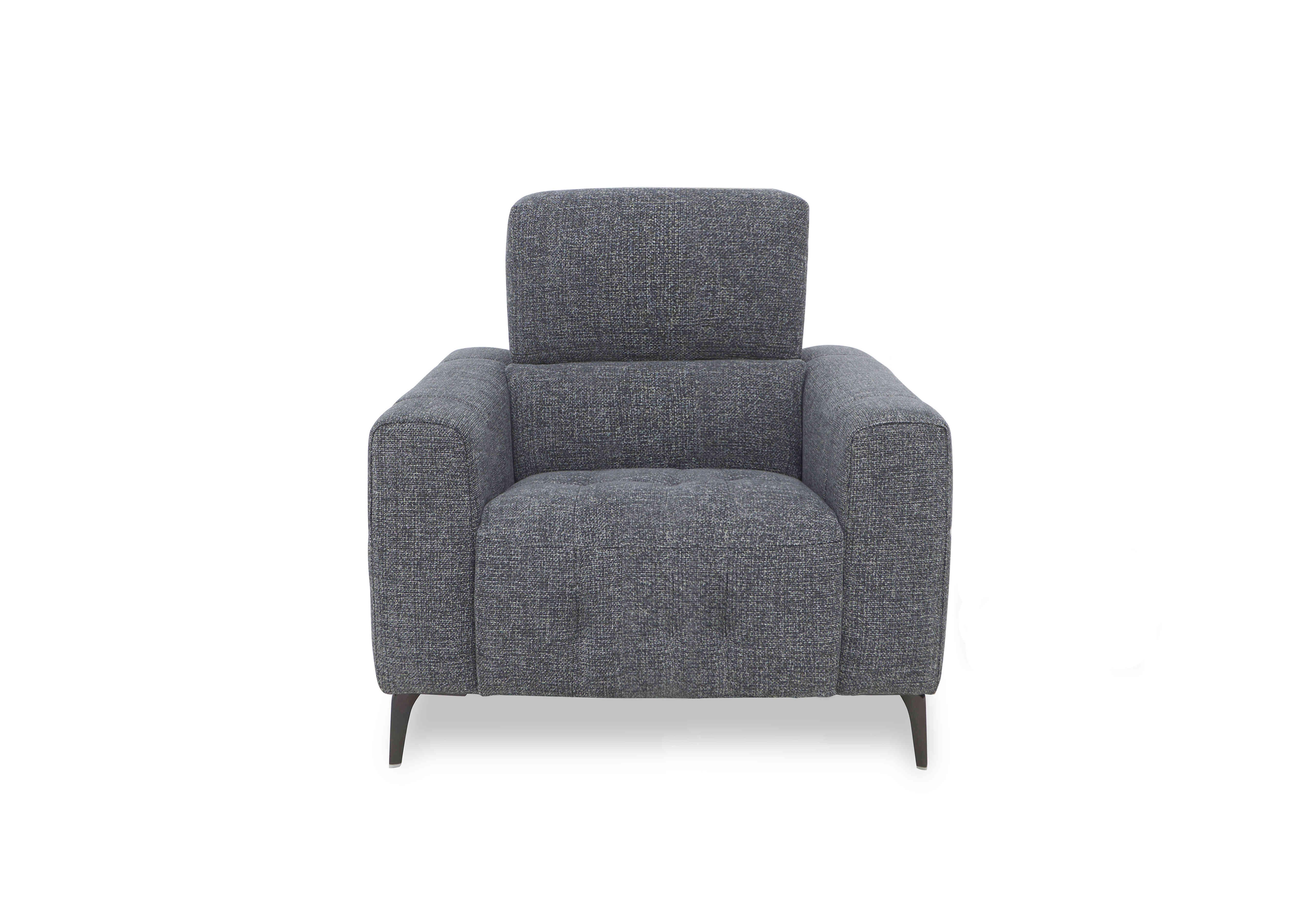 New York Fabric Chair in Fab-Cac-R450 Gun Metal on Furniture Village