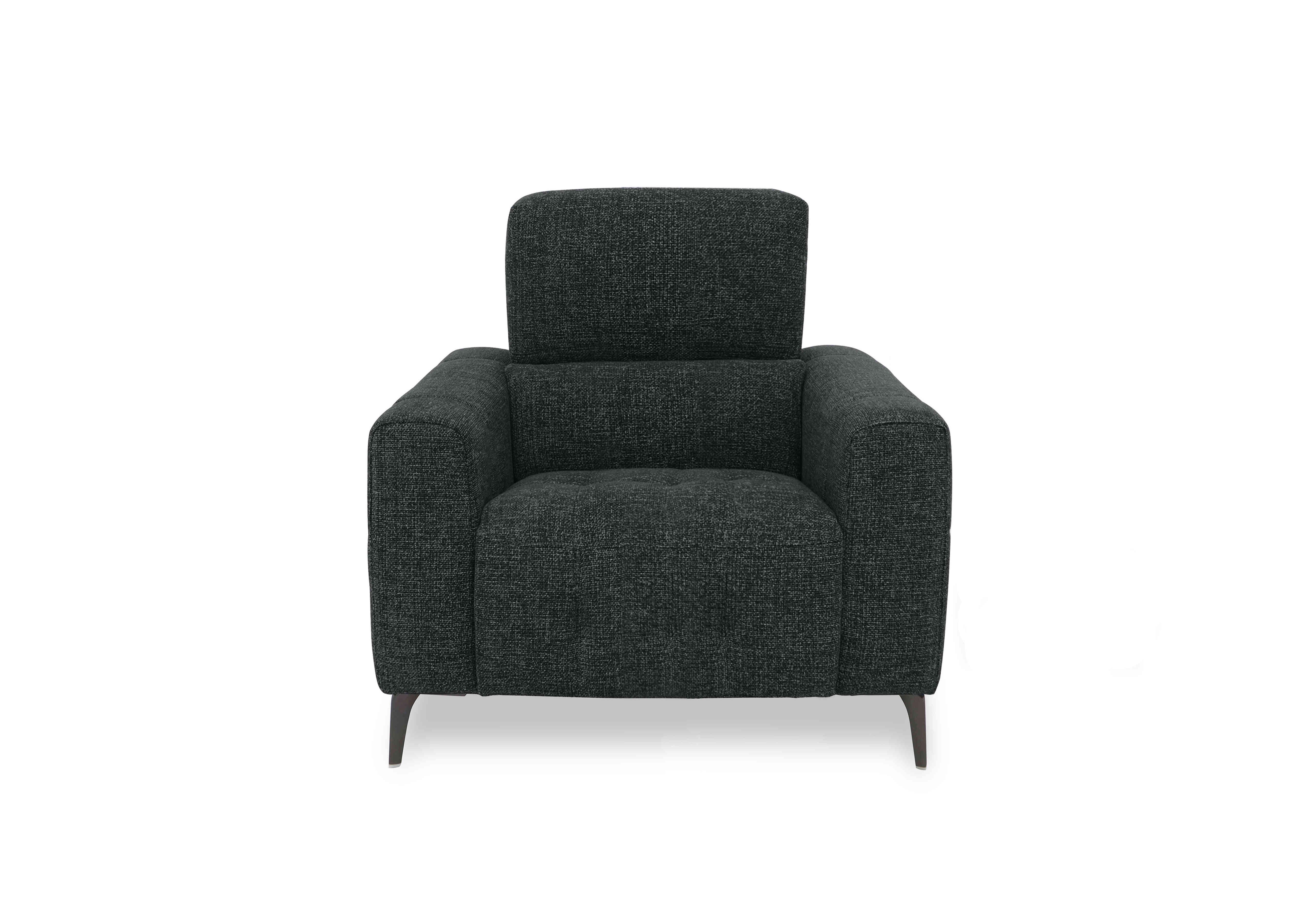 New York Fabric Chair in Fab-Cac-R463 Black Mica on Furniture Village