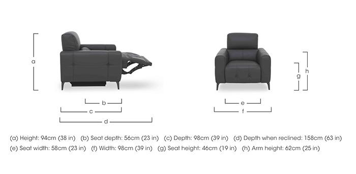 New York Leather Chair in  on Furniture Village