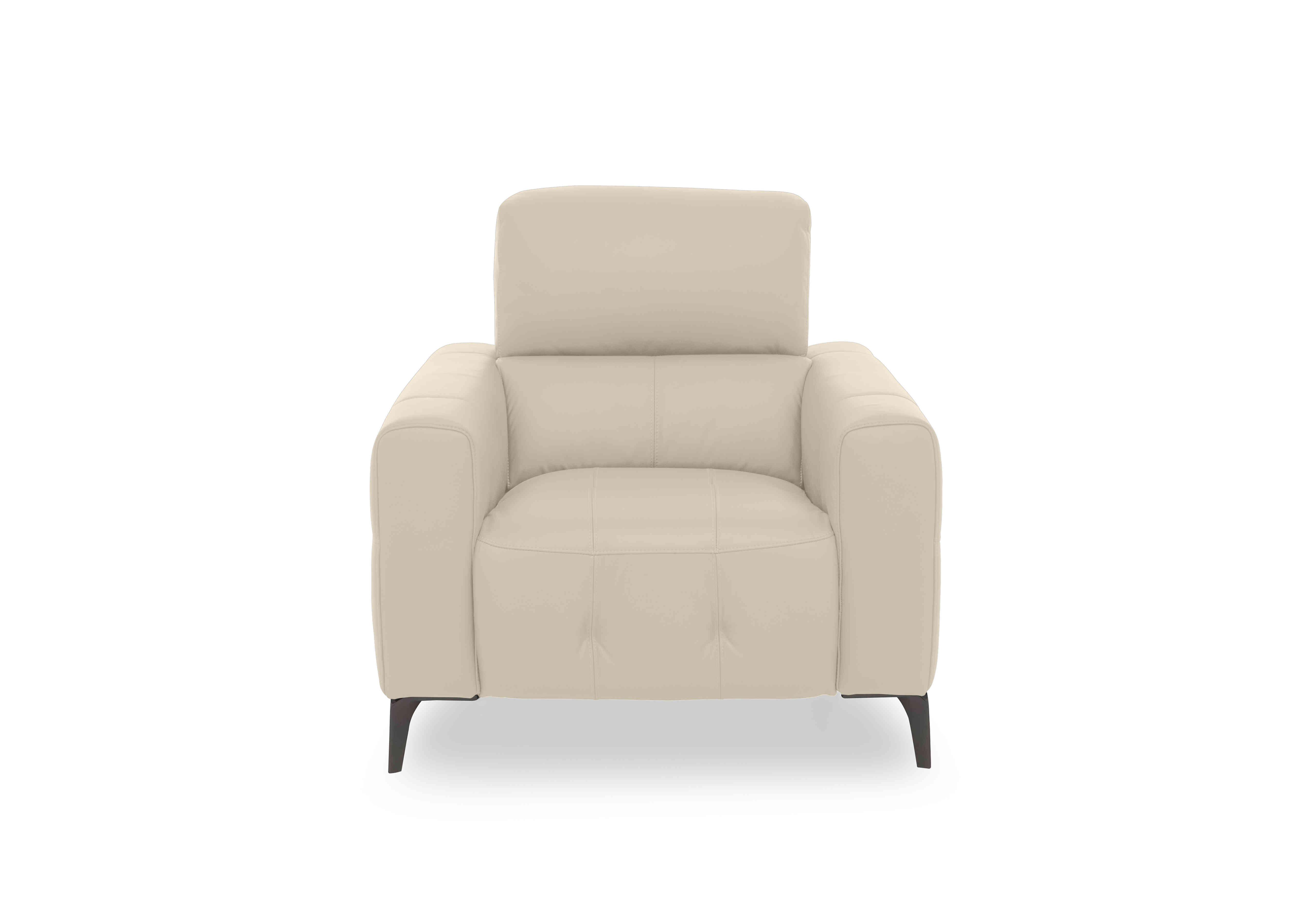 New York Leather Chair in Bv-862c Bisque on Furniture Village