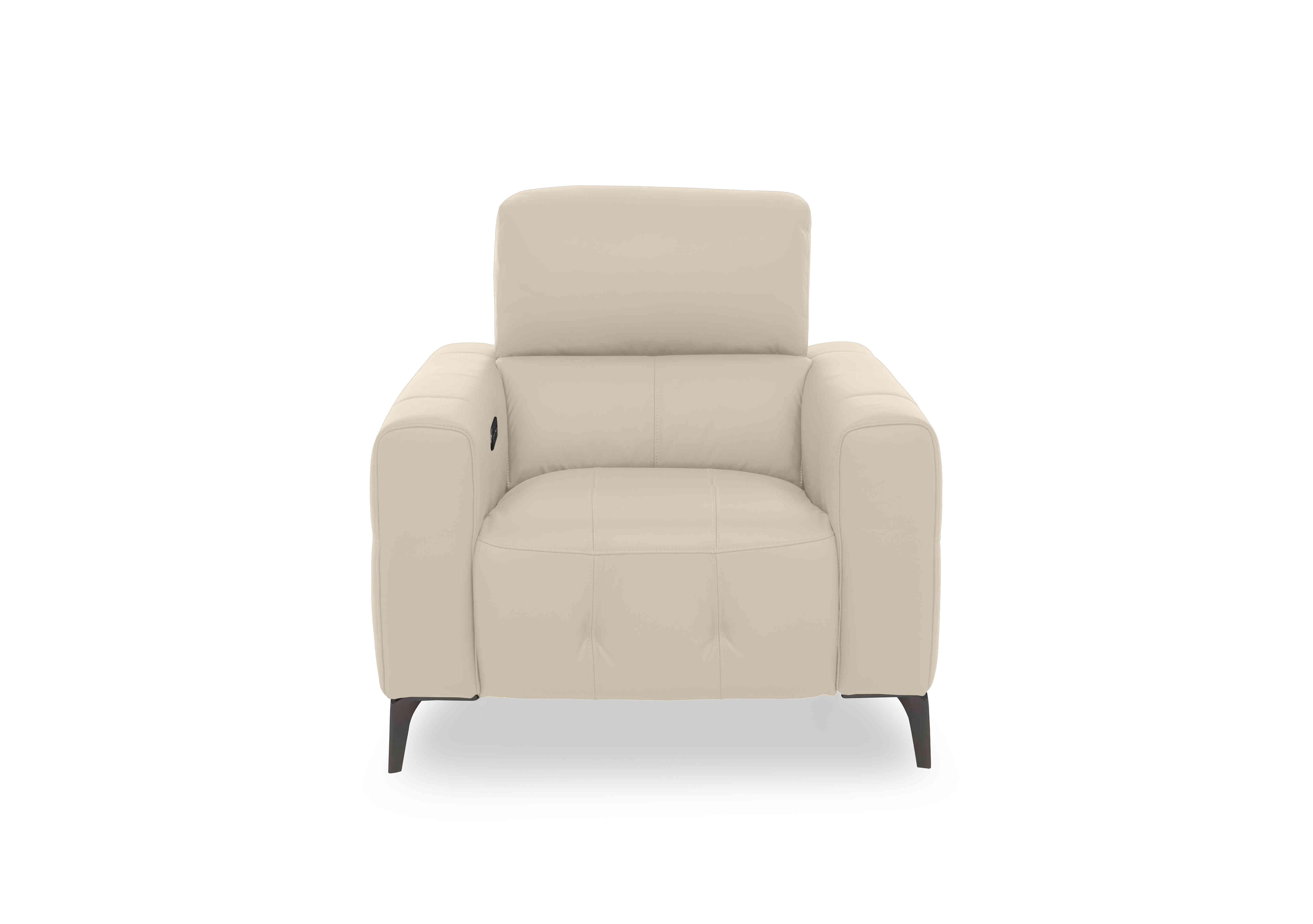 New York Leather Chair in Bv-862c Bisque on Furniture Village