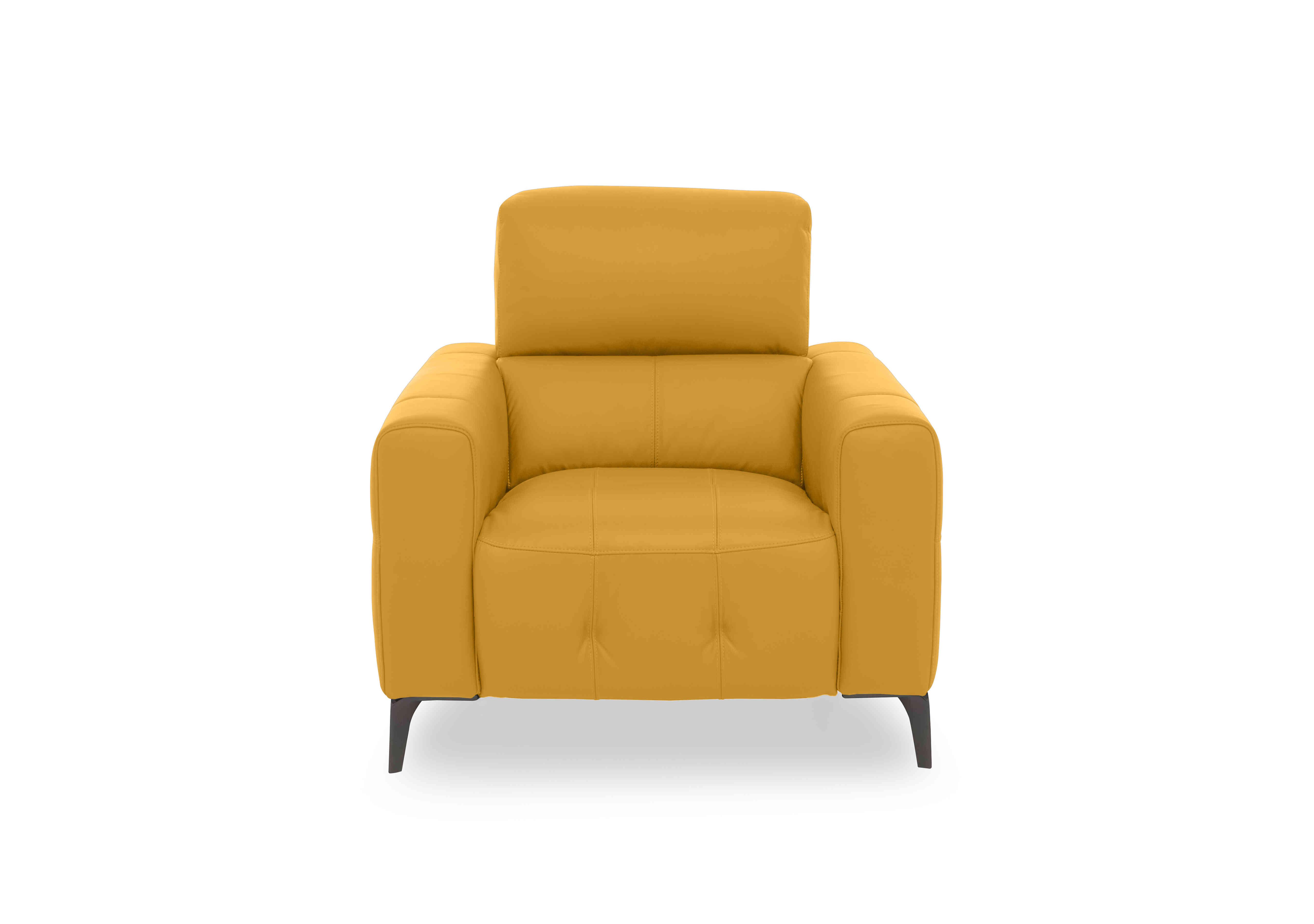 New York Leather Chair in Nc-303e Sunflower on Furniture Village