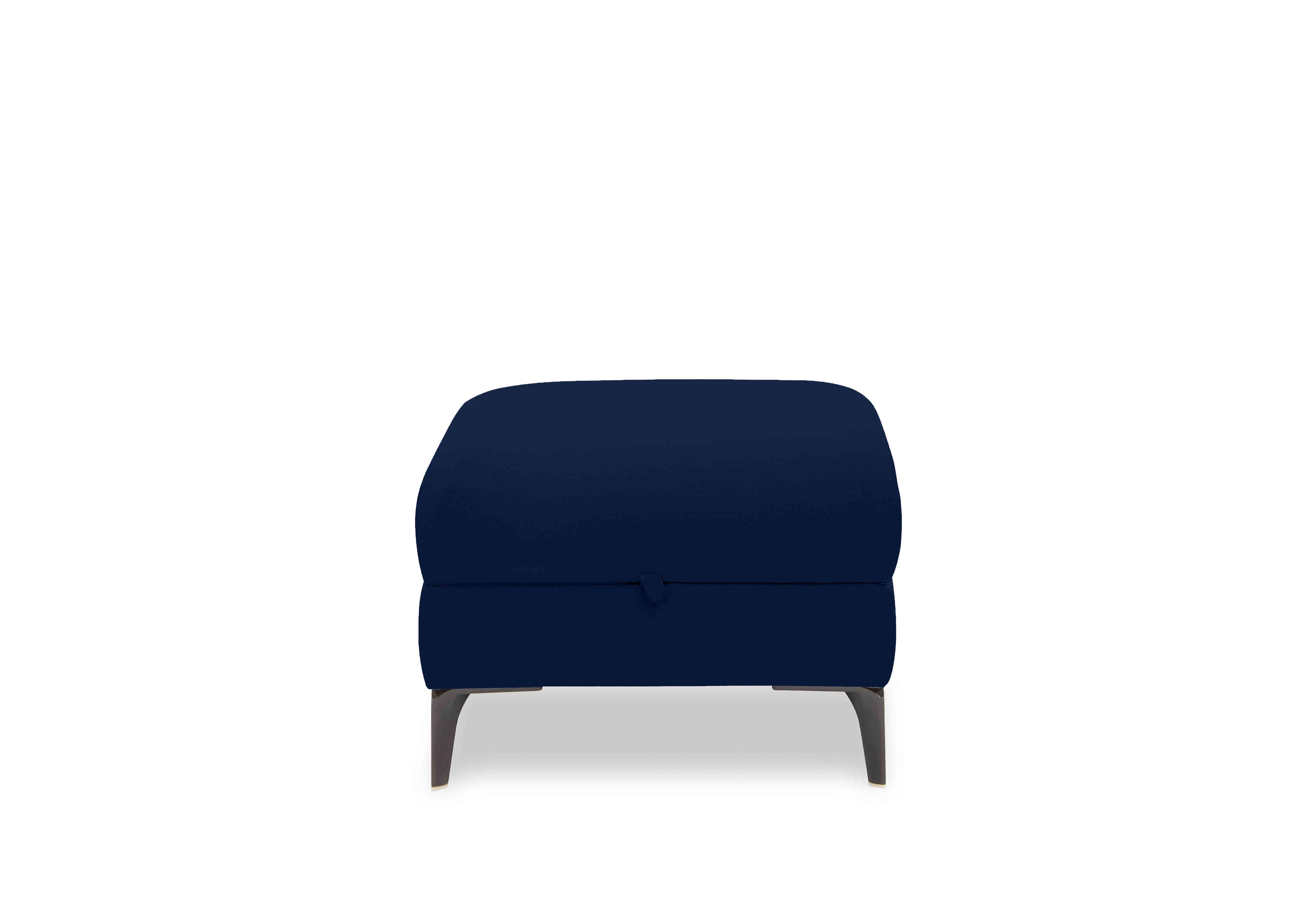 New York Fabric Storage Footstool in Fab-Meg-R28 Navy on Furniture Village