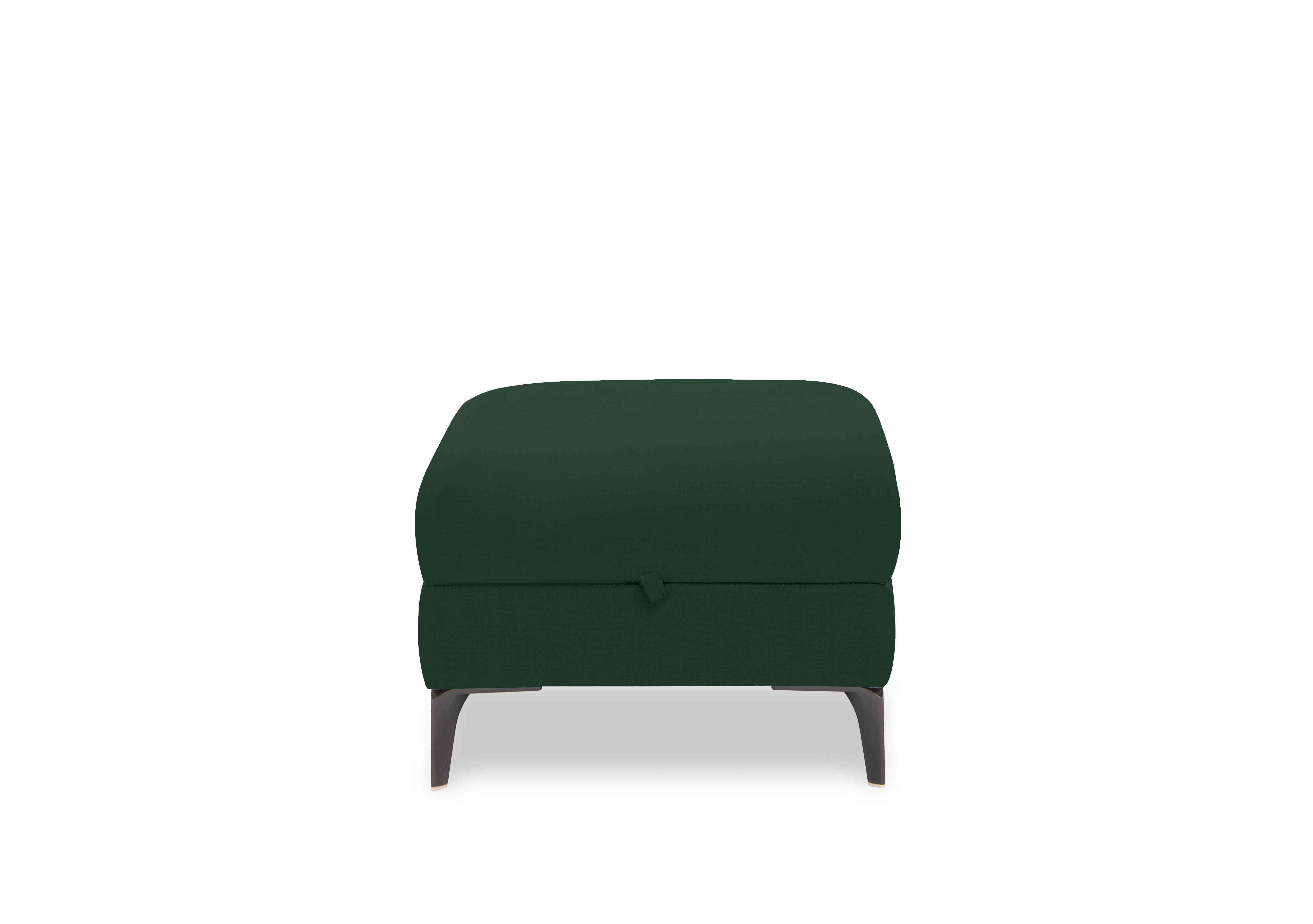 New York Fabric Storage Footstool in Fab-Meg-R37 Emerald Green on Furniture Village