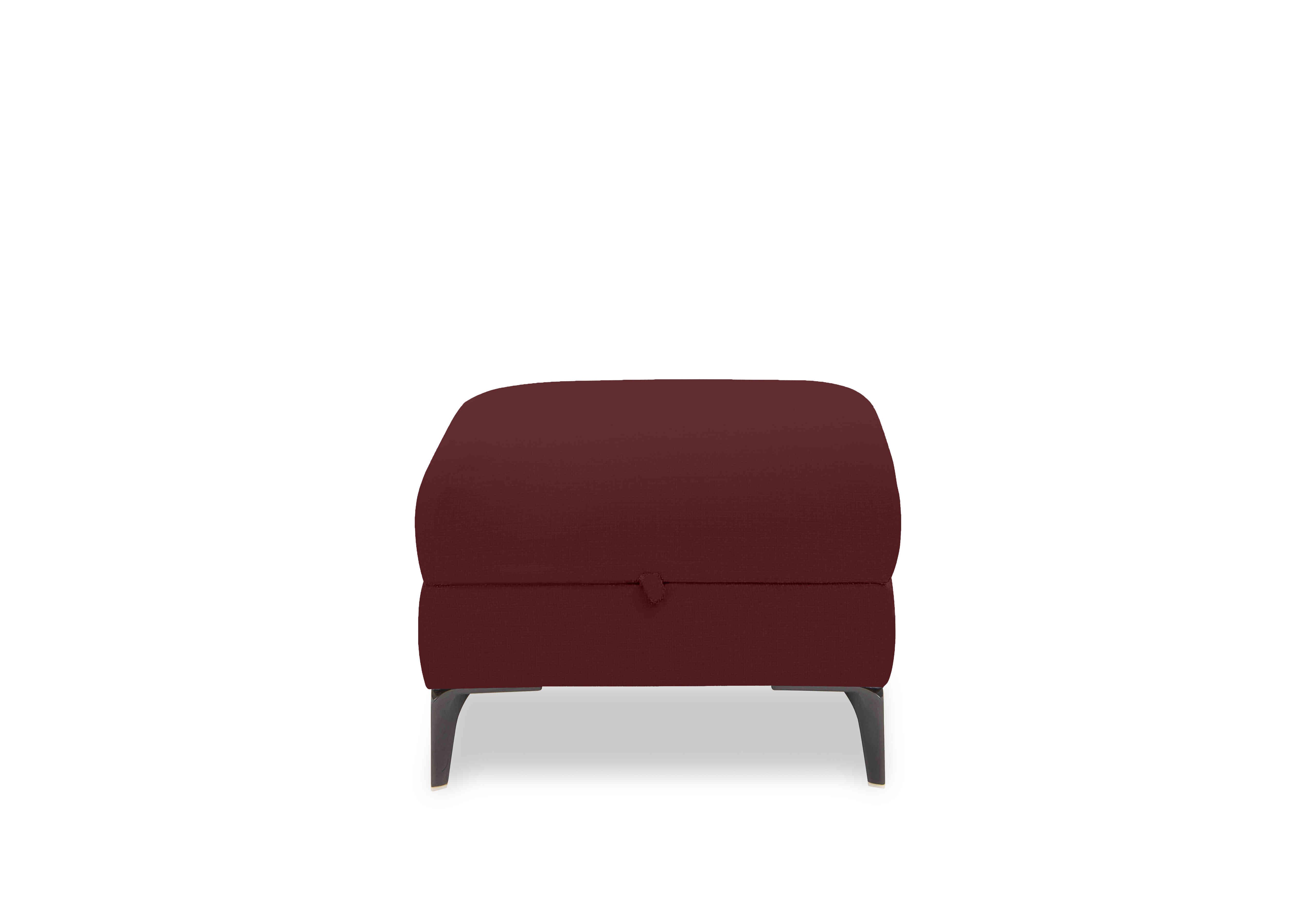 New York Fabric Storage Footstool in Fab-Meg-R65 Burgundy on Furniture Village