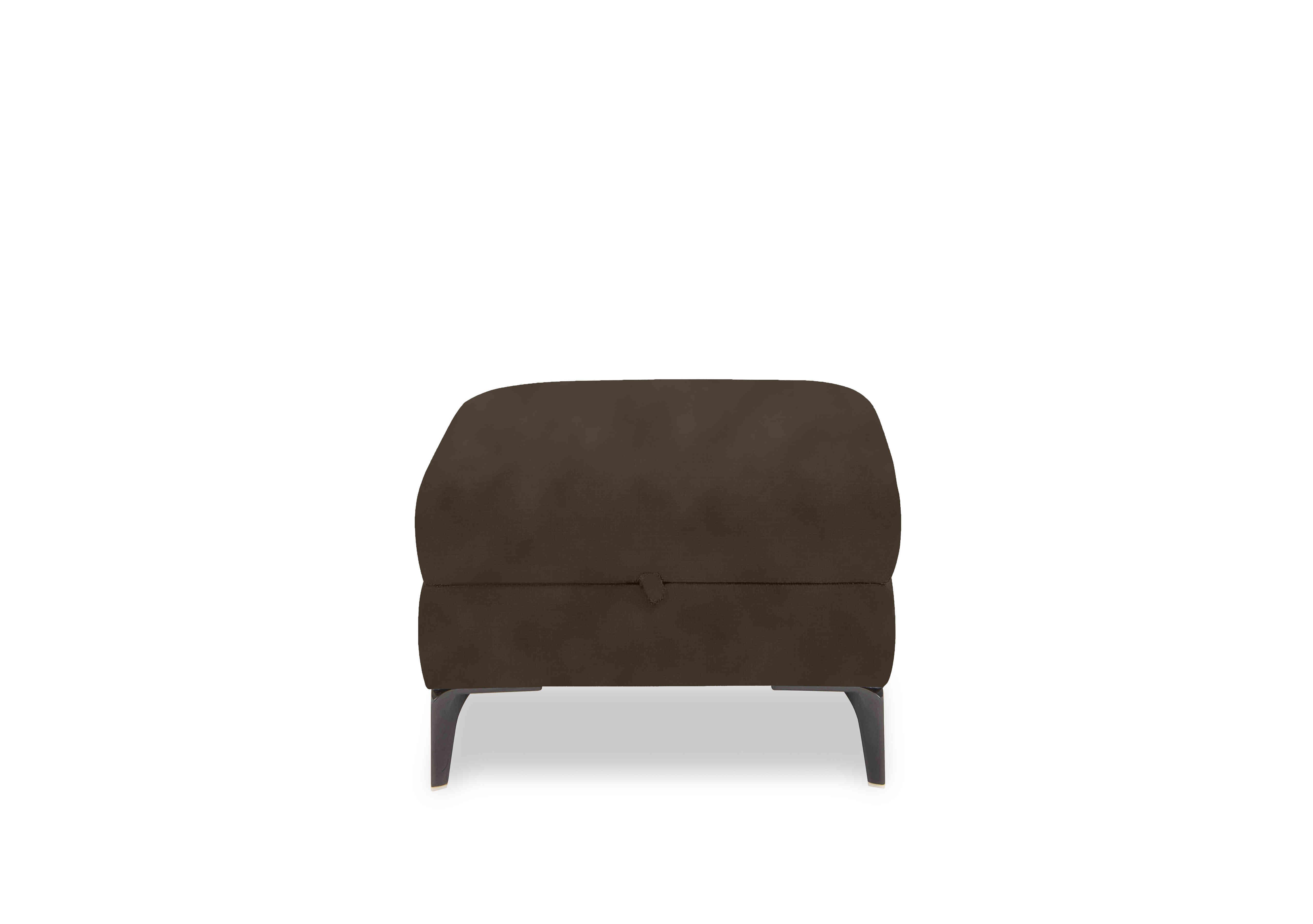 New York Fabric Storage Footstool in Sfa-Pey-R04 Dark Chocolate on Furniture Village