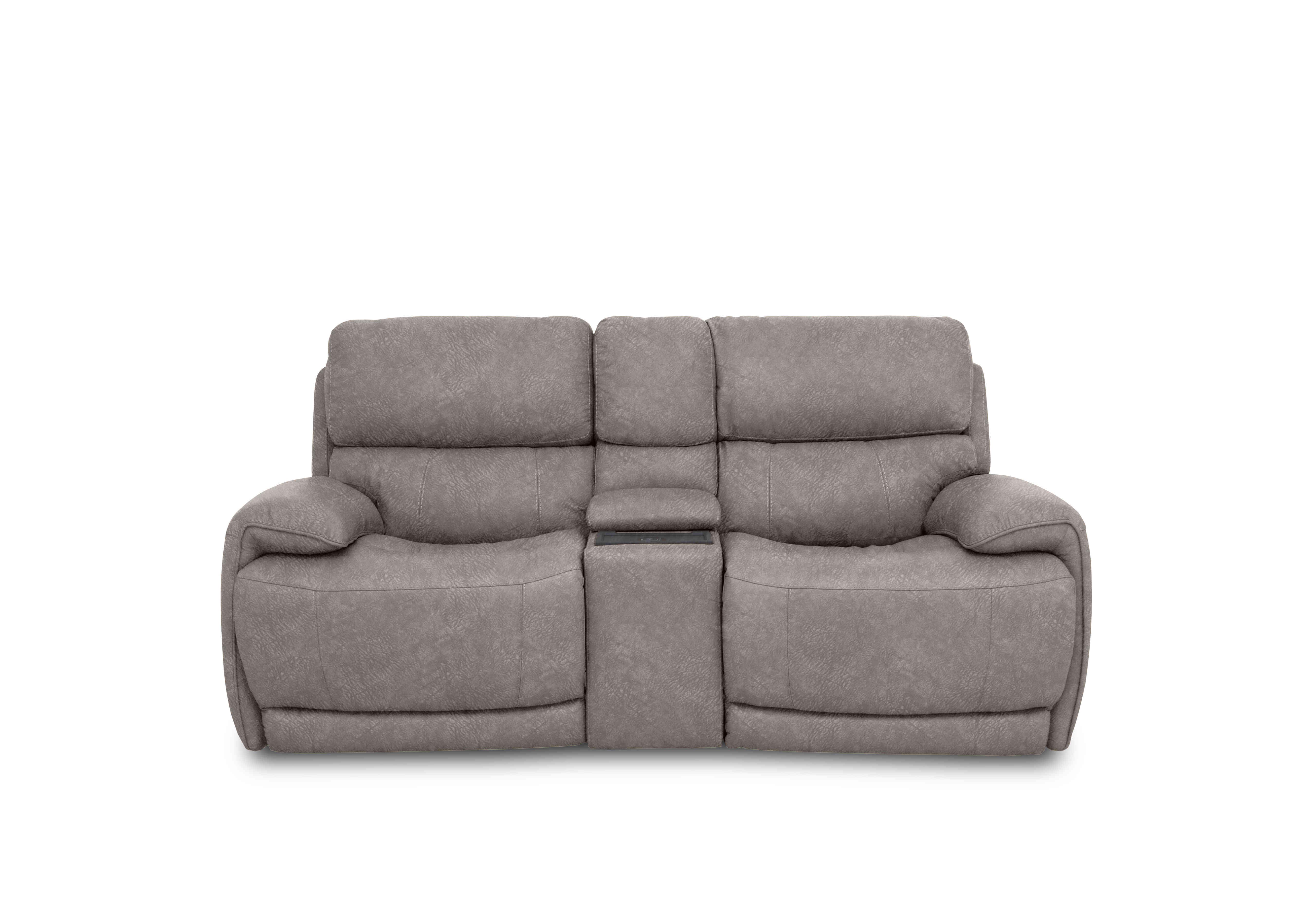 Rocco 2 Seater Fabric Power Rocker Sofa with Cup Holders and Power Headrests in Bfa-Bnn-R29 Fv1 Mink on Furniture Village