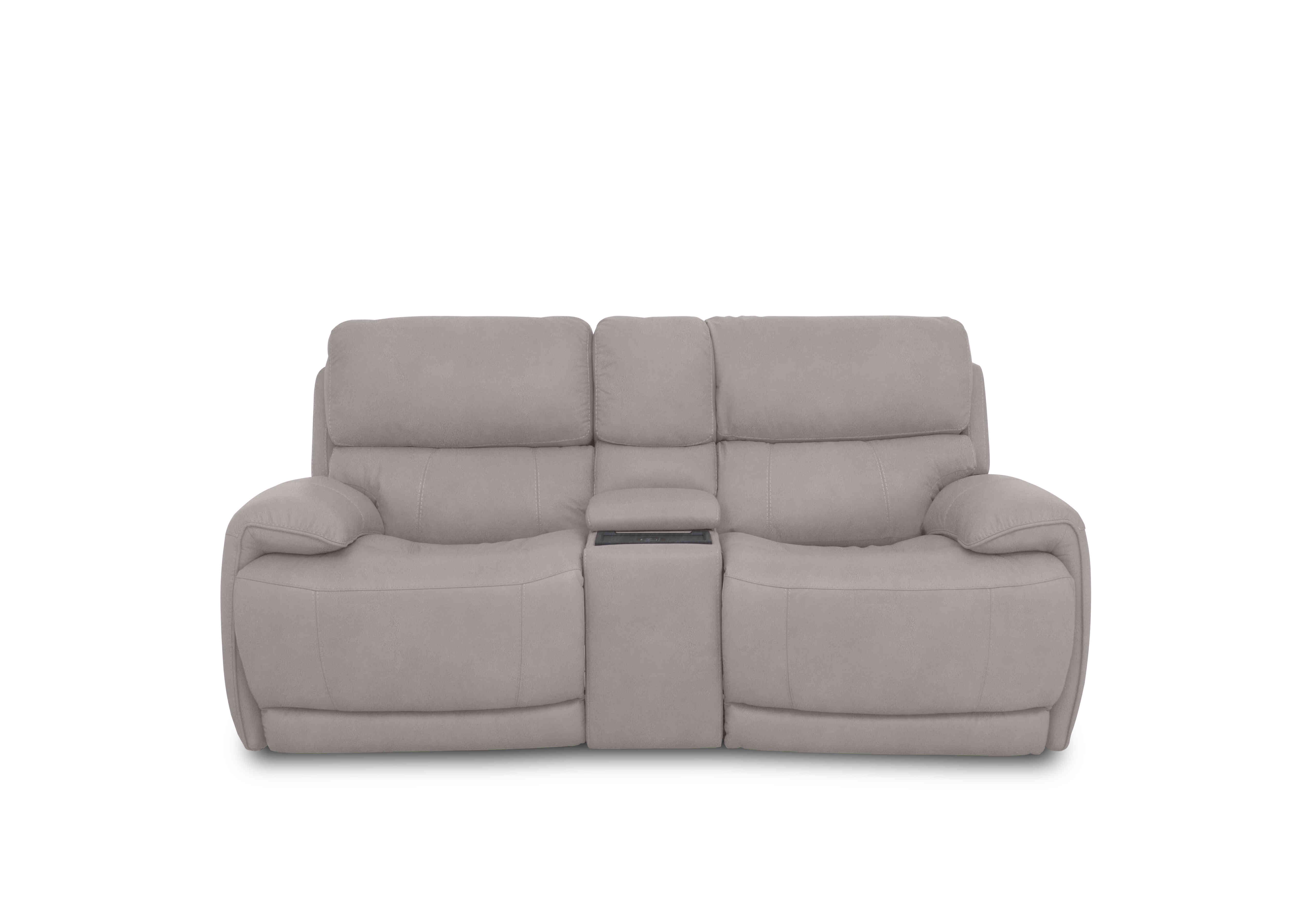 Rocco 2 Seater Fabric Power Rocker Sofa with Cup Holders and Power Headrests in Bfa-Mad-R02 Feather on Furniture Village