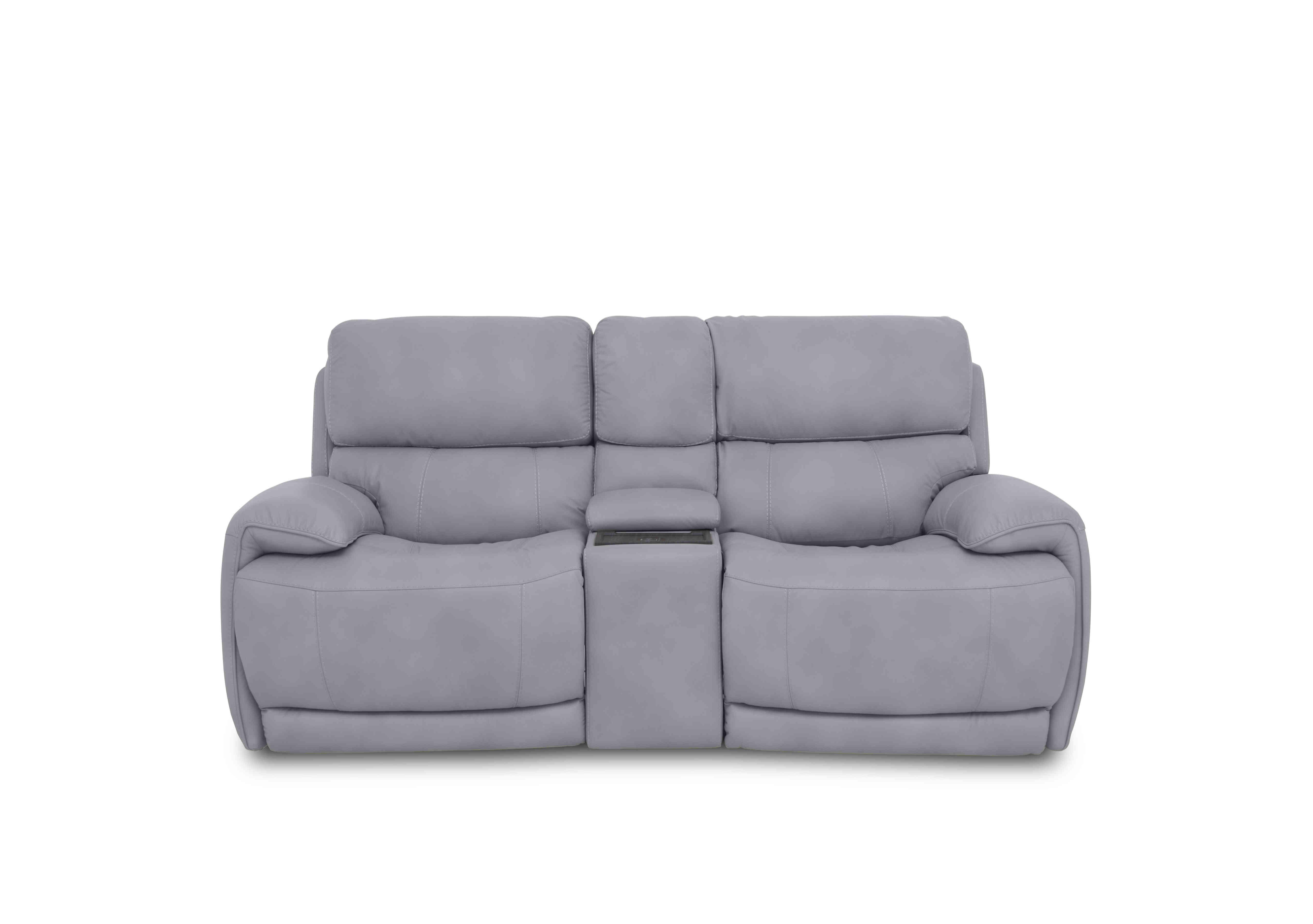 Rocco 2 Seater Fabric Power Rocker Sofa with Cup Holders and Power Headrests in Bfa-Ori-R07 Bluish Grey on Furniture Village