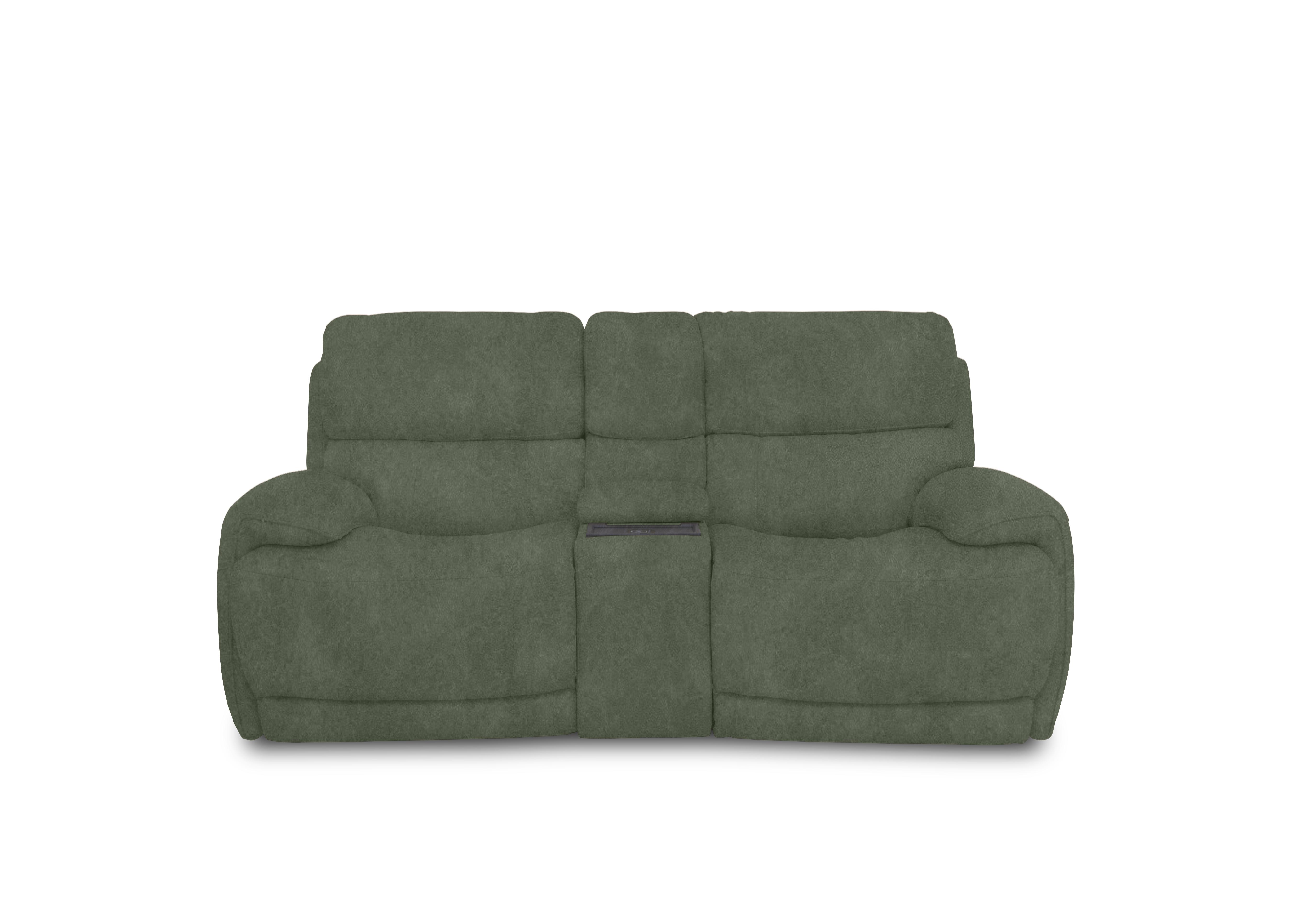 Rocco 2 Seater Fabric Power Rocker Sofa with Cup Holders and Power Headrests in Bfa-Ori-R12 Olive on Furniture Village