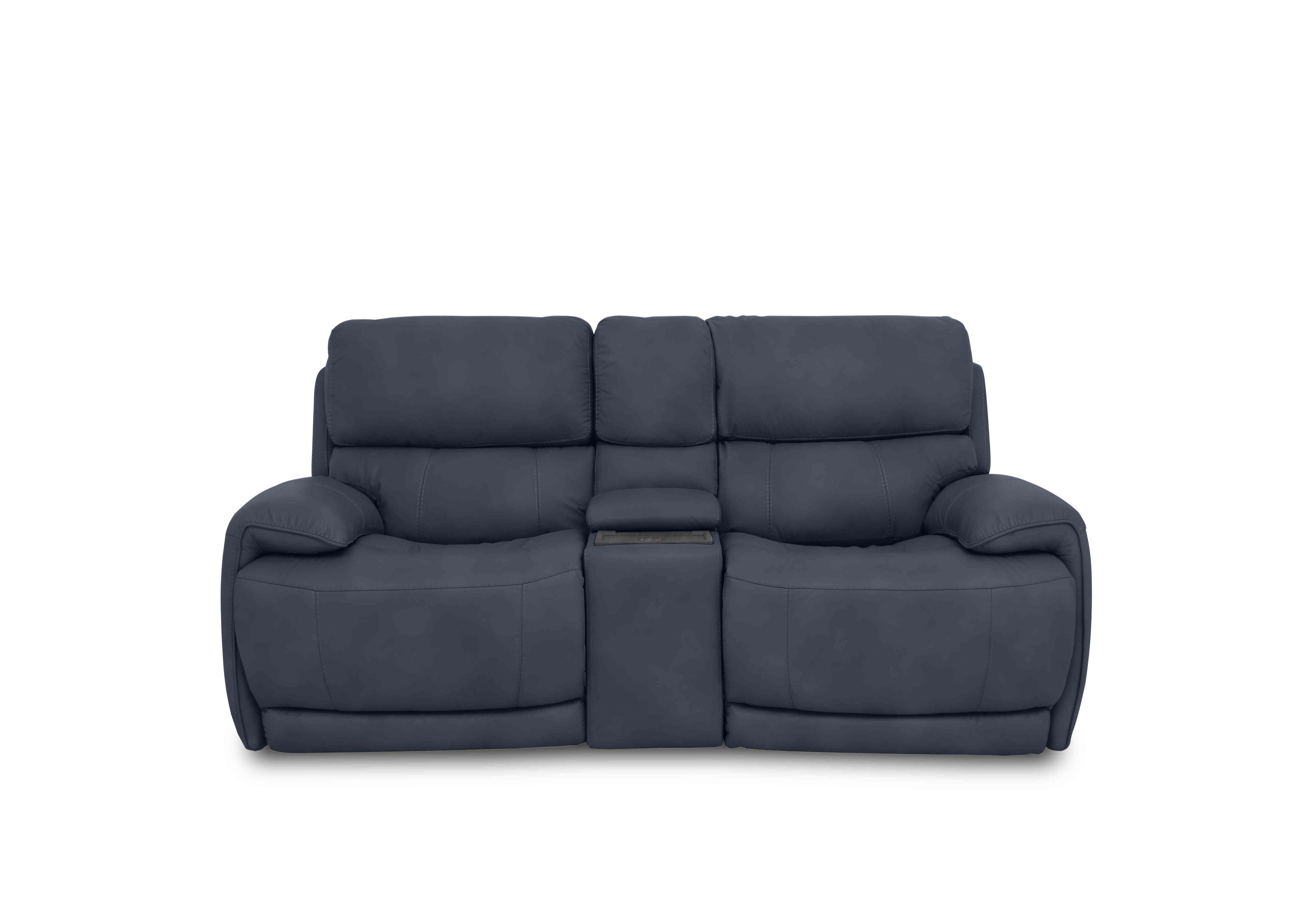 Rocco 2 Seater Fabric Power Rocker Sofa with Cup Holders and Power Headrests in Bfa-Ori-R23 Blue on Furniture Village