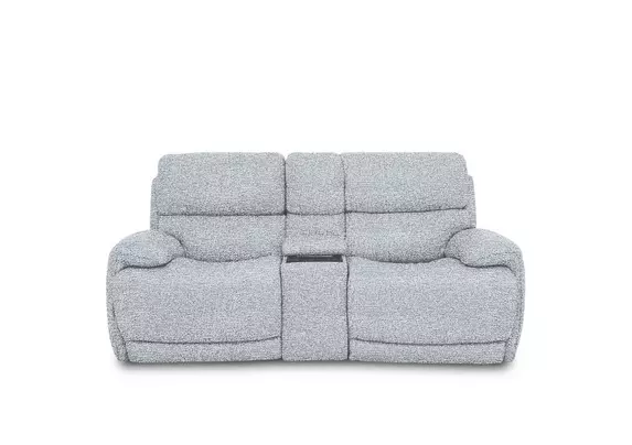 Rocco 2 Seater Fabric Power Rocker Sofa with Cup Holders and Power Headrests Furniture Village