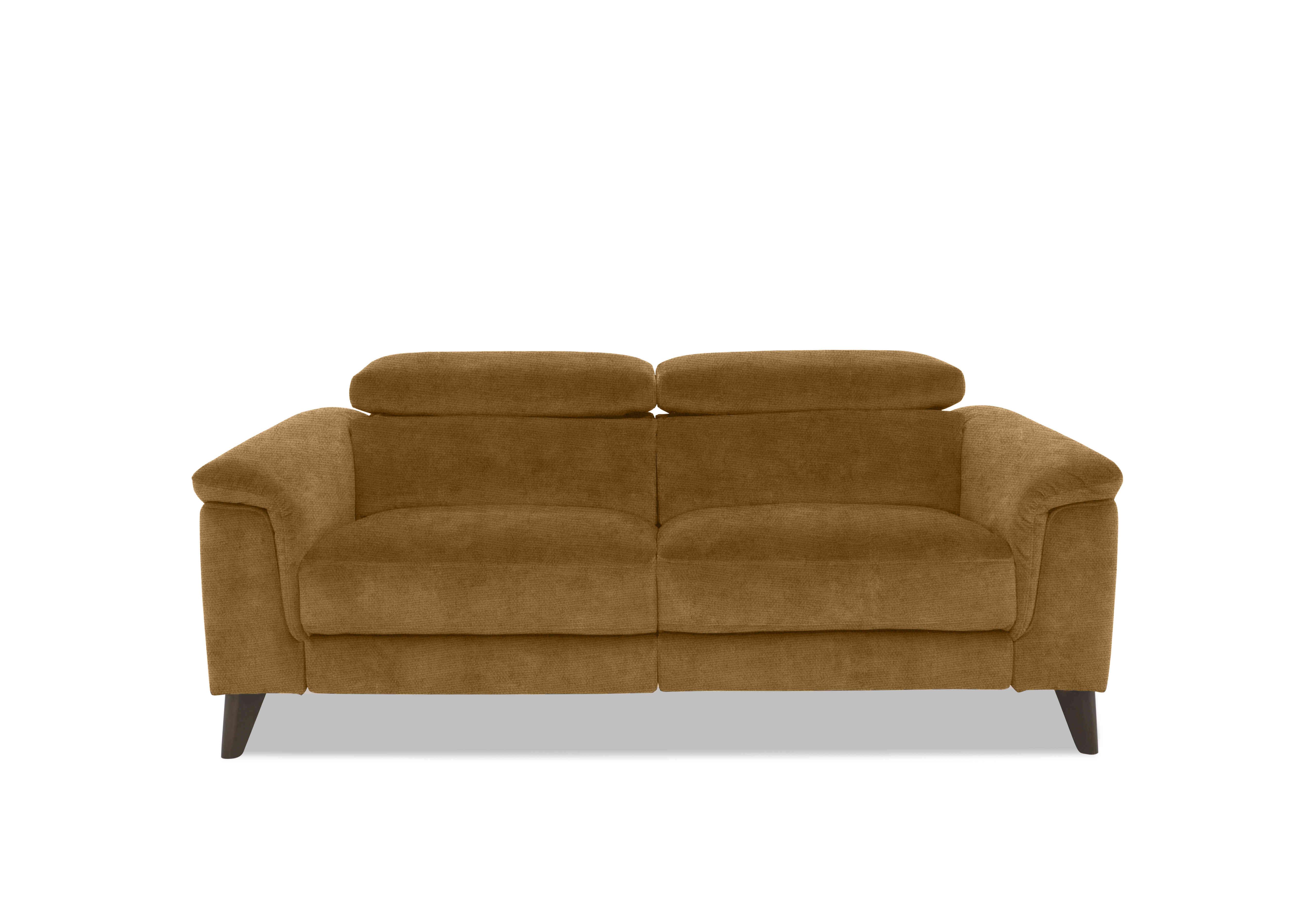 Wade 2 Seater Fabric Sofa in Fab-Coe-R272 Honey Yellow on Furniture Village