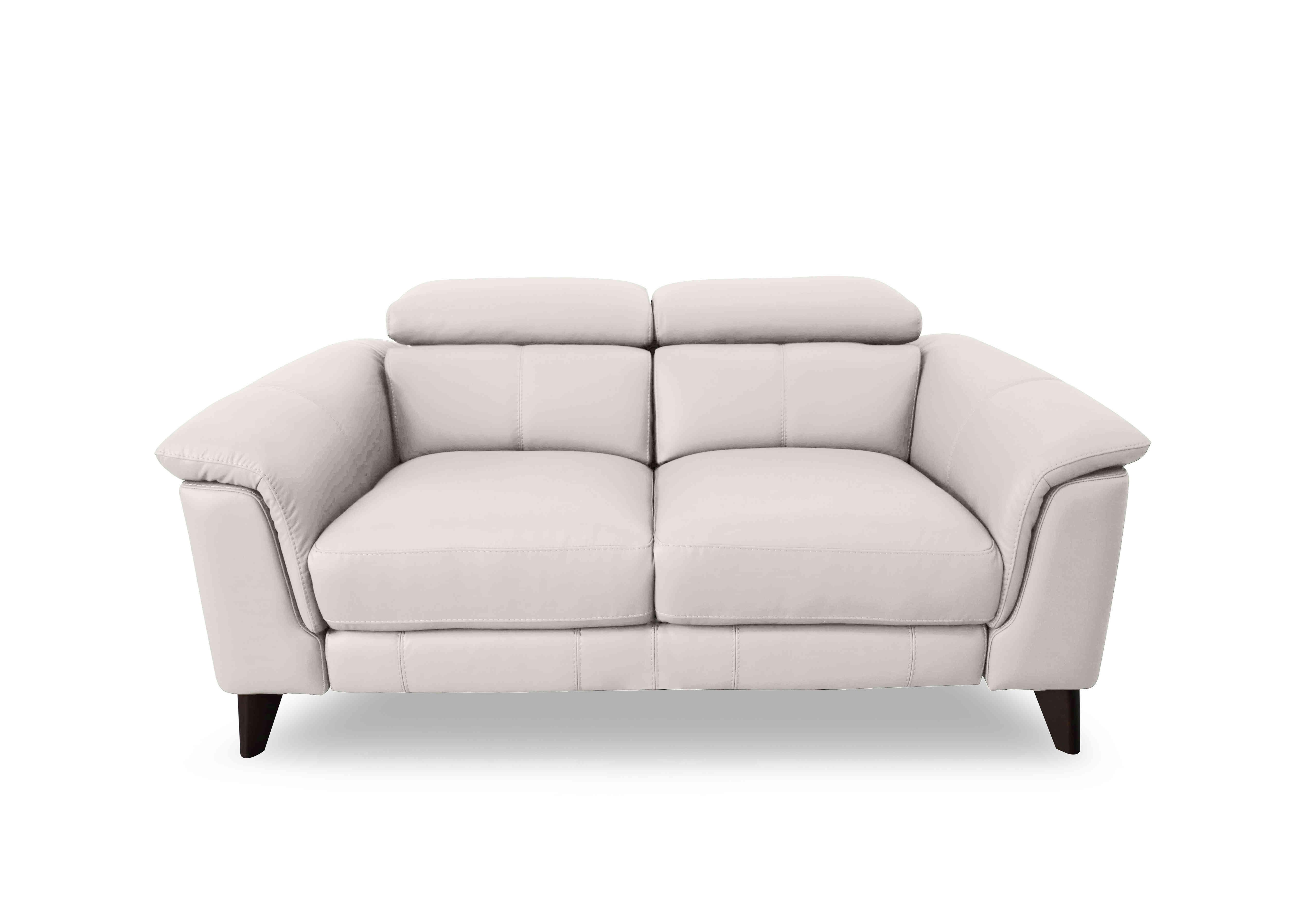 Wade 2 Seater Leather Sofa in Bv-156e Frost on Furniture Village
