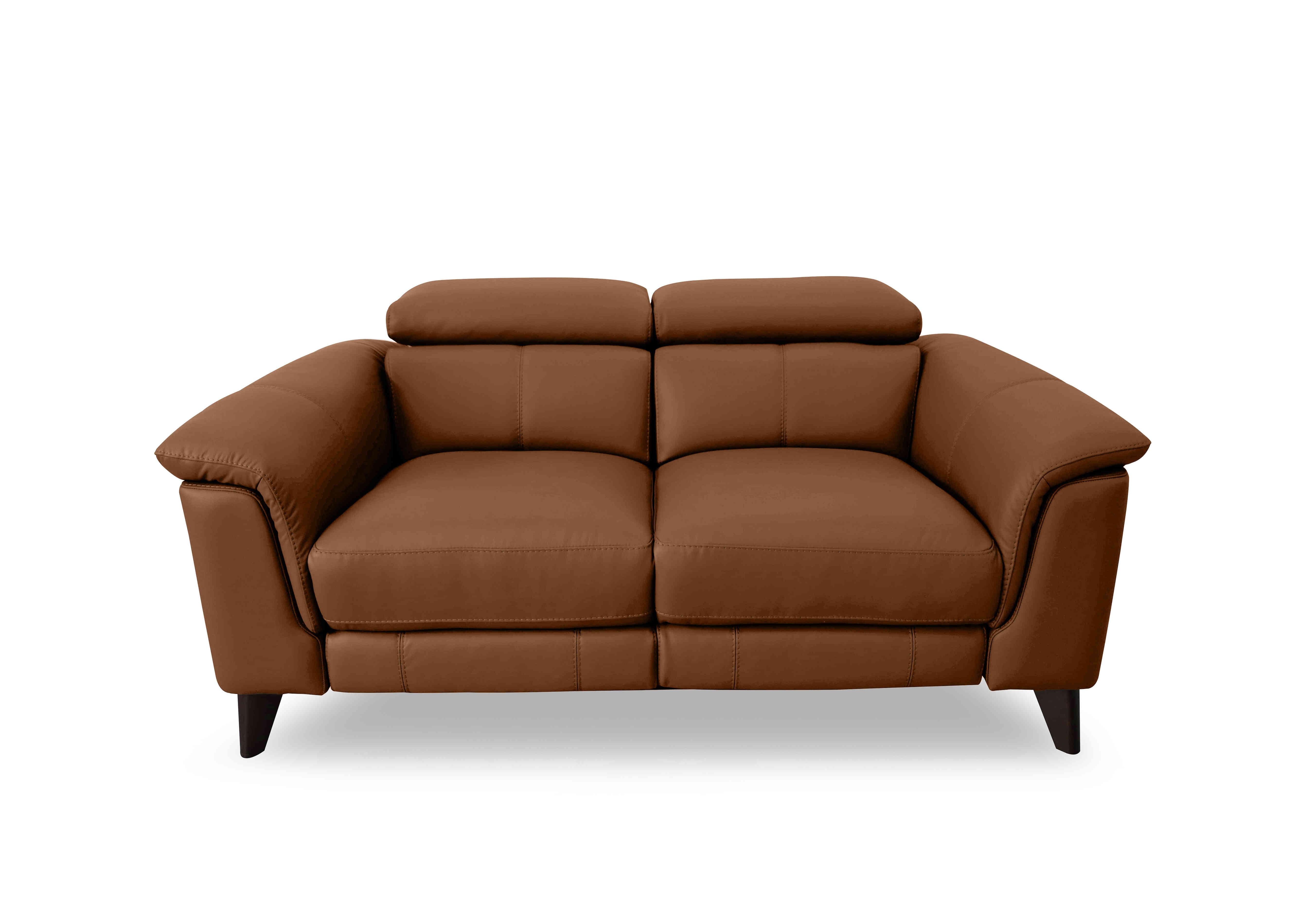 Wade 2 Seater Leather Sofa in Nw-334e Pecan on Furniture Village
