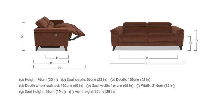 Wade 3 Seater Fabric Sofa in  on Furniture Village